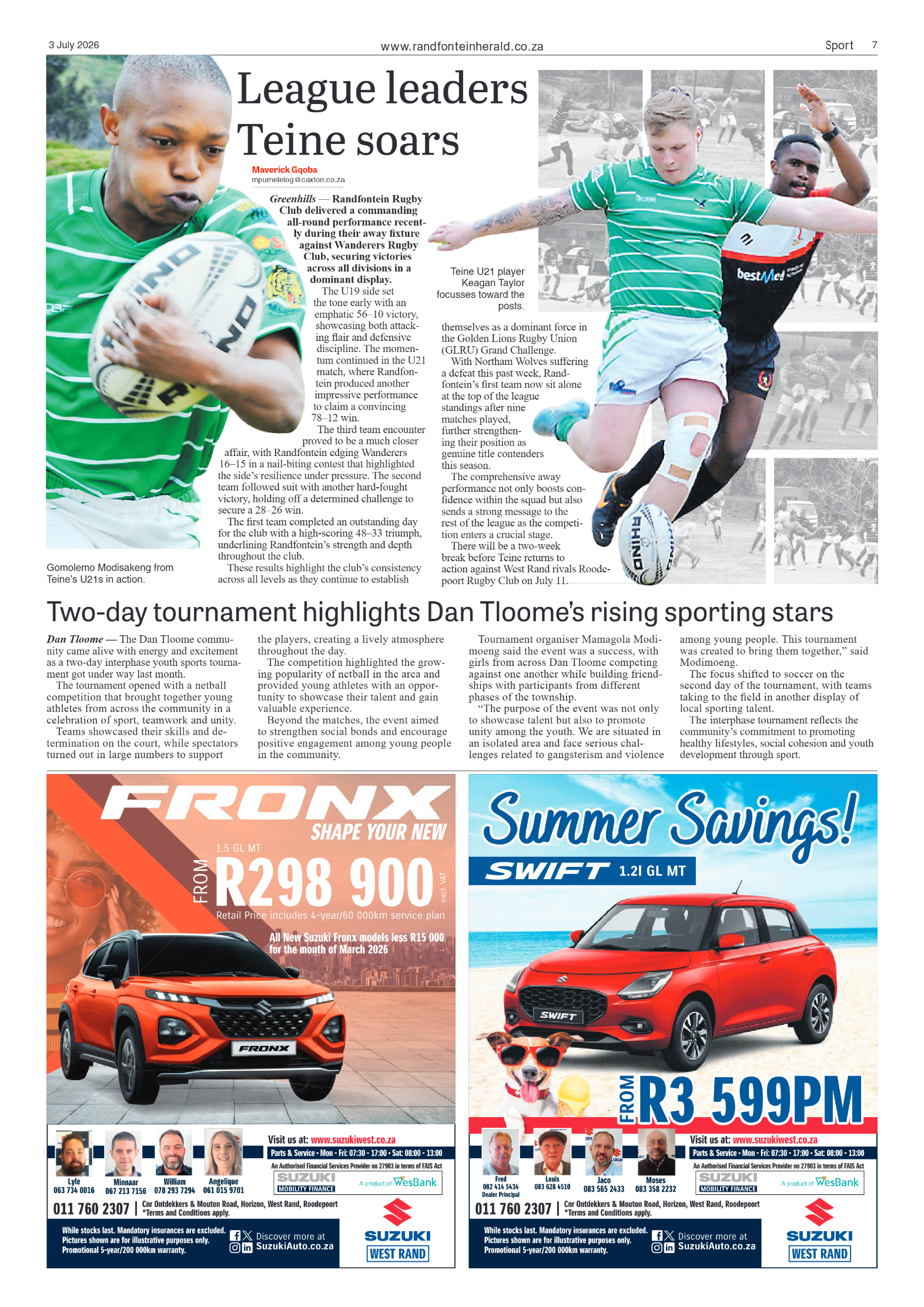 Randfontein Herald 3 July 2026 page 7