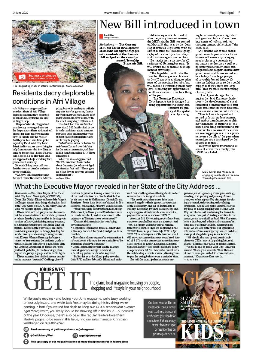 Randfontein Herald 3 June 2022 page 5