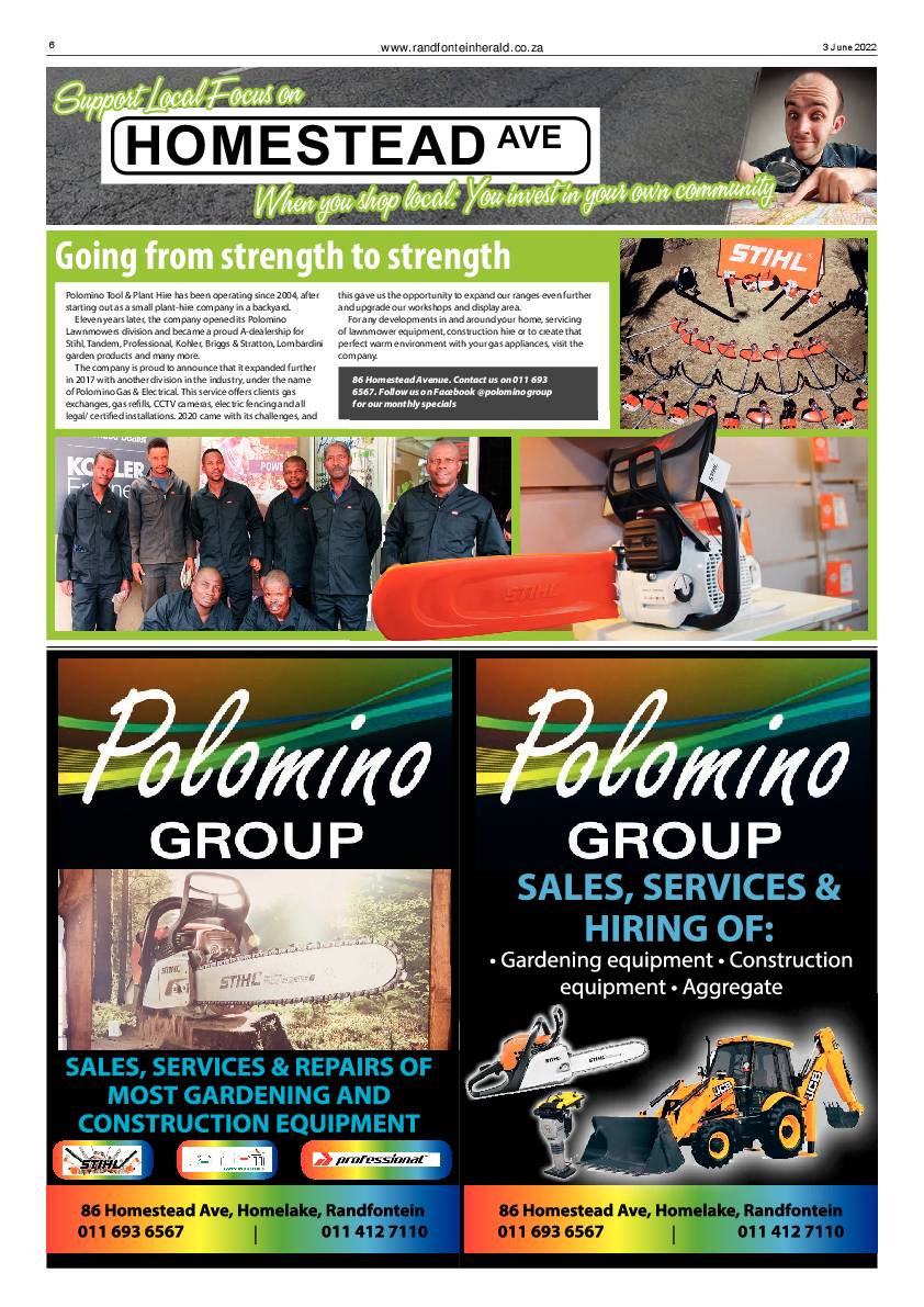 Randfontein Herald 3 June 2022 page 6