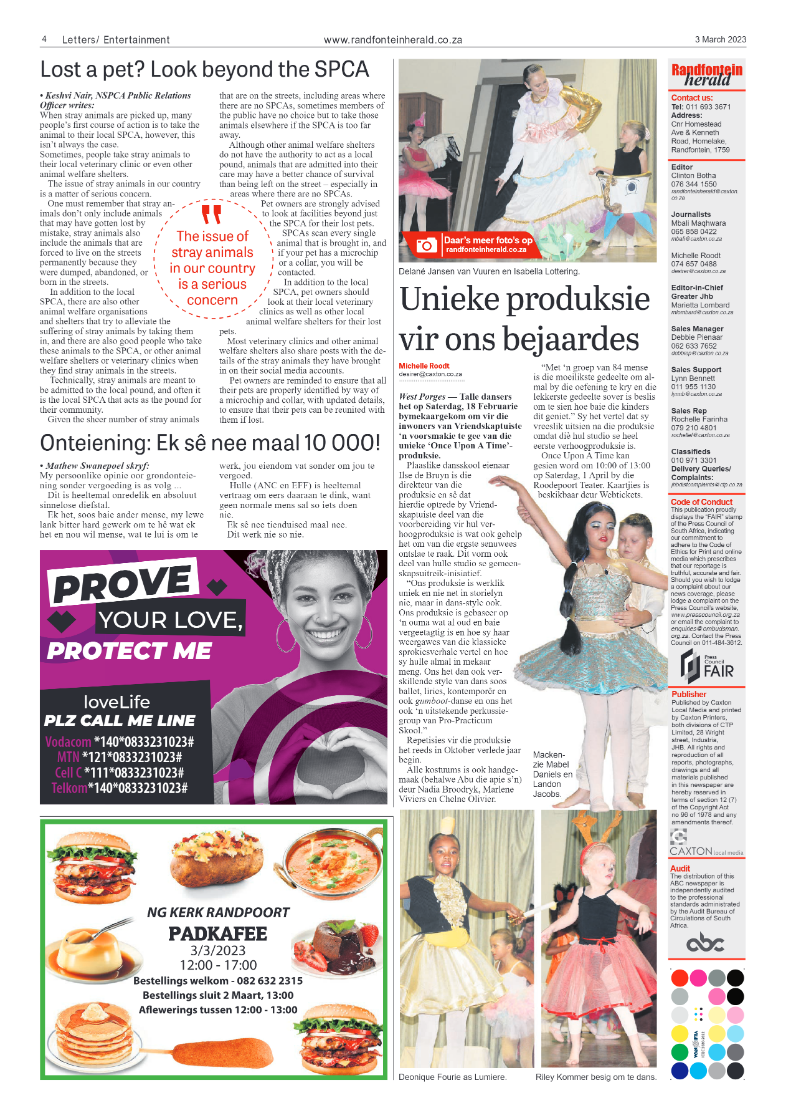 Randfontein Herald 3 March 2023 page 4