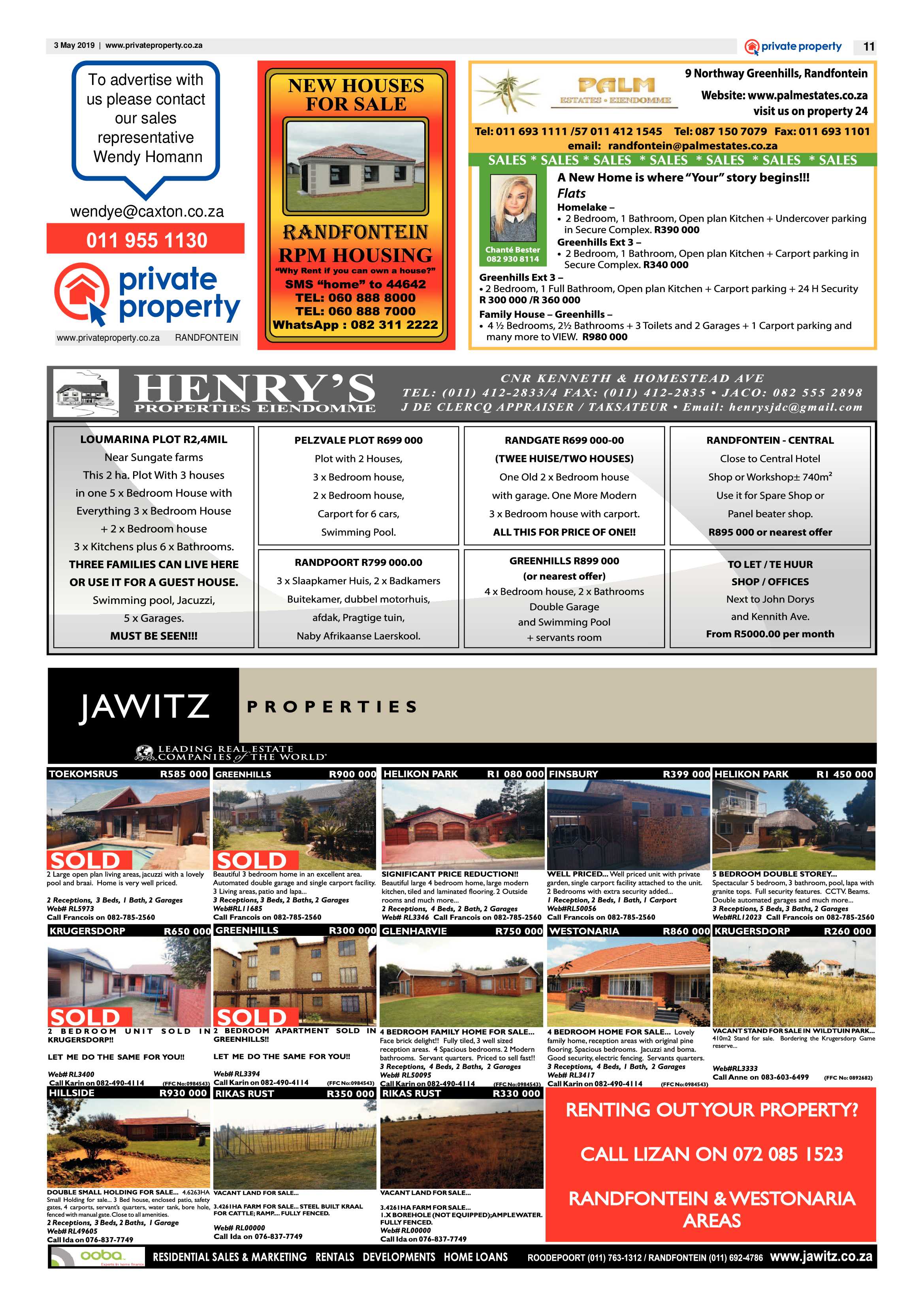 Randfontein Herald 3 May 2019 page 11
