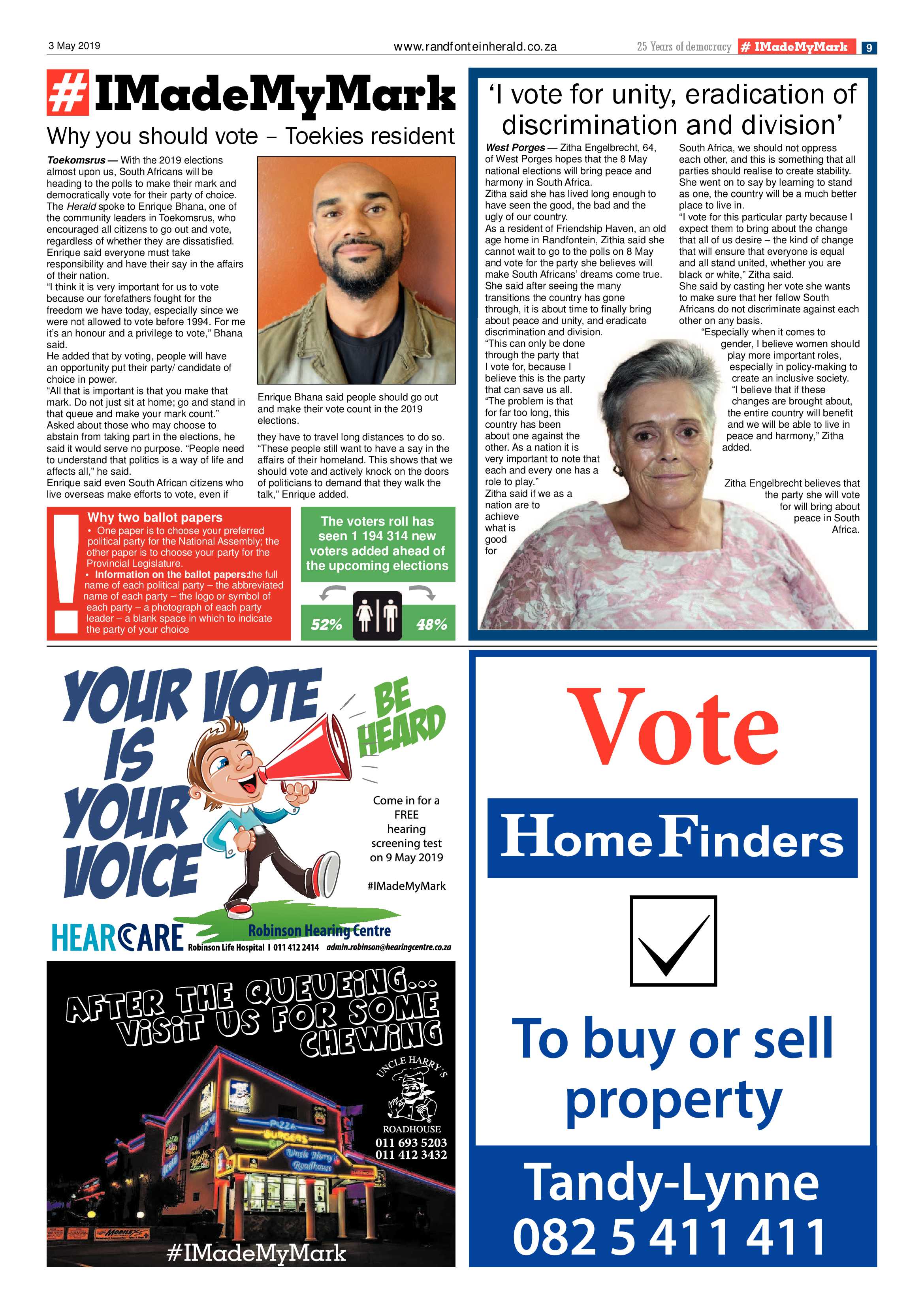 Randfontein Herald 3 May 2019 page 9