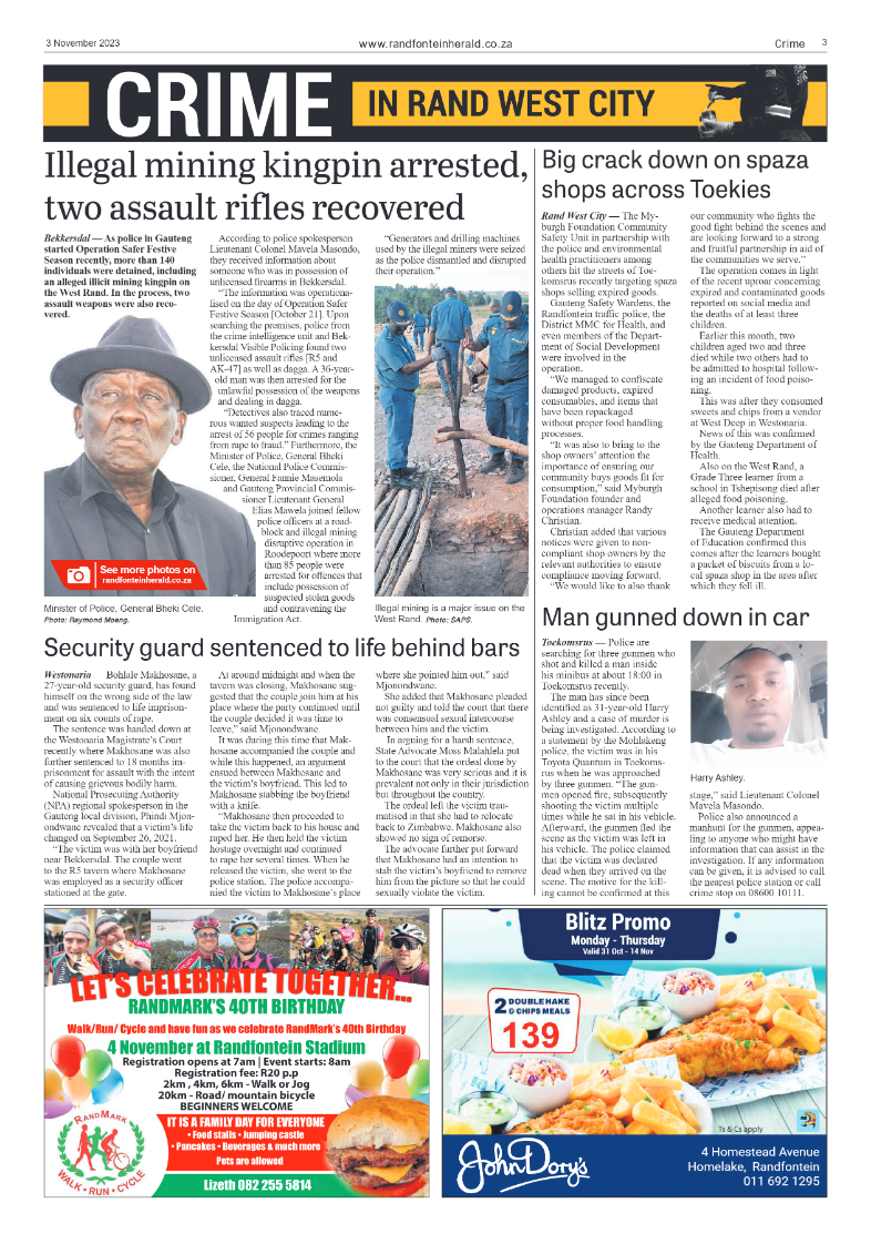 Randfontein Herald 3 November 2023 page 3