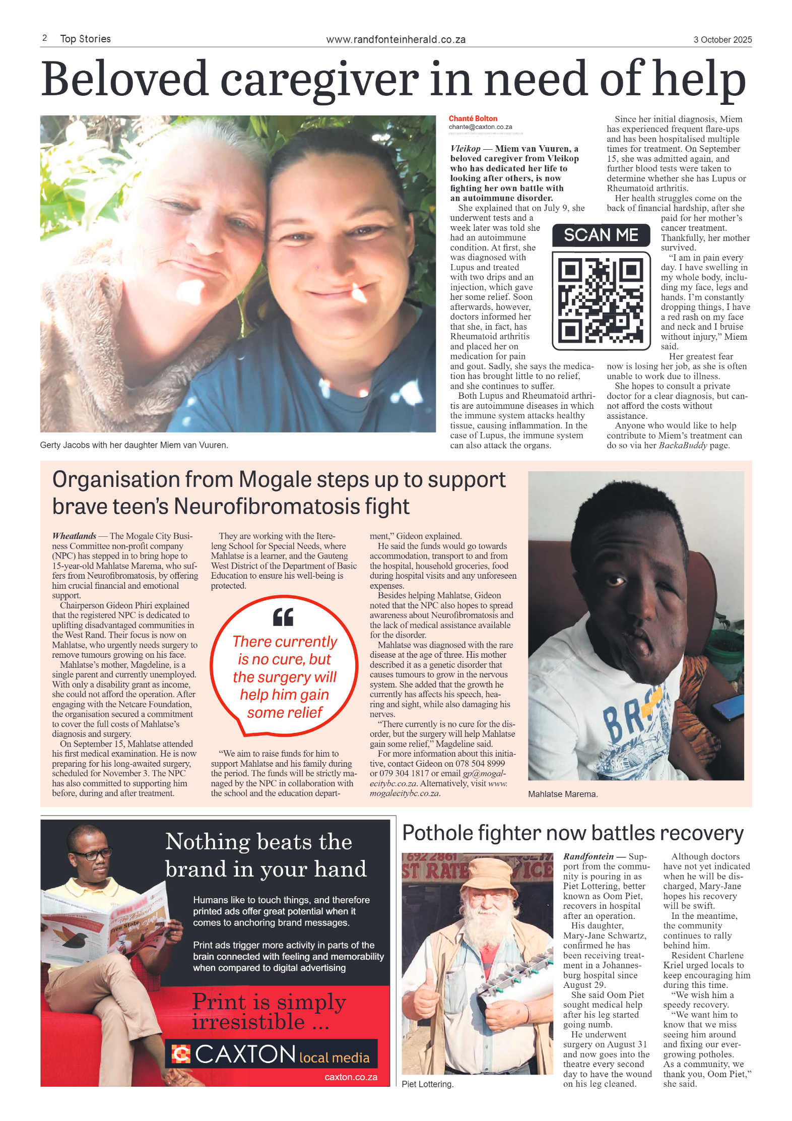 Randfontein Herald 3 October 2025 page 2