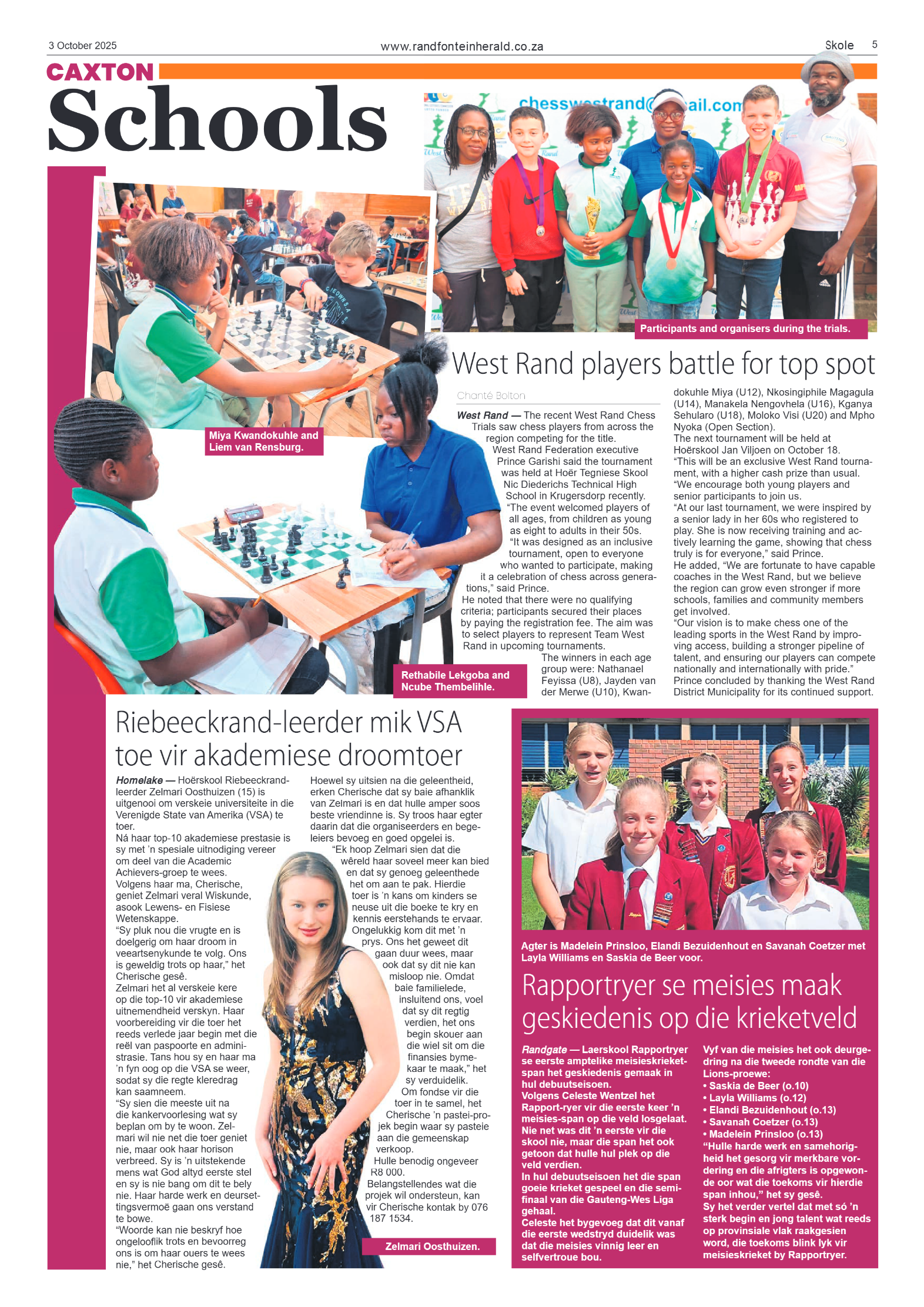 Randfontein Herald 3 October 2025 page 5