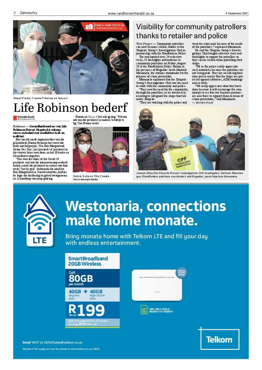 Randfontein Herald 3 September 2021 page 2
