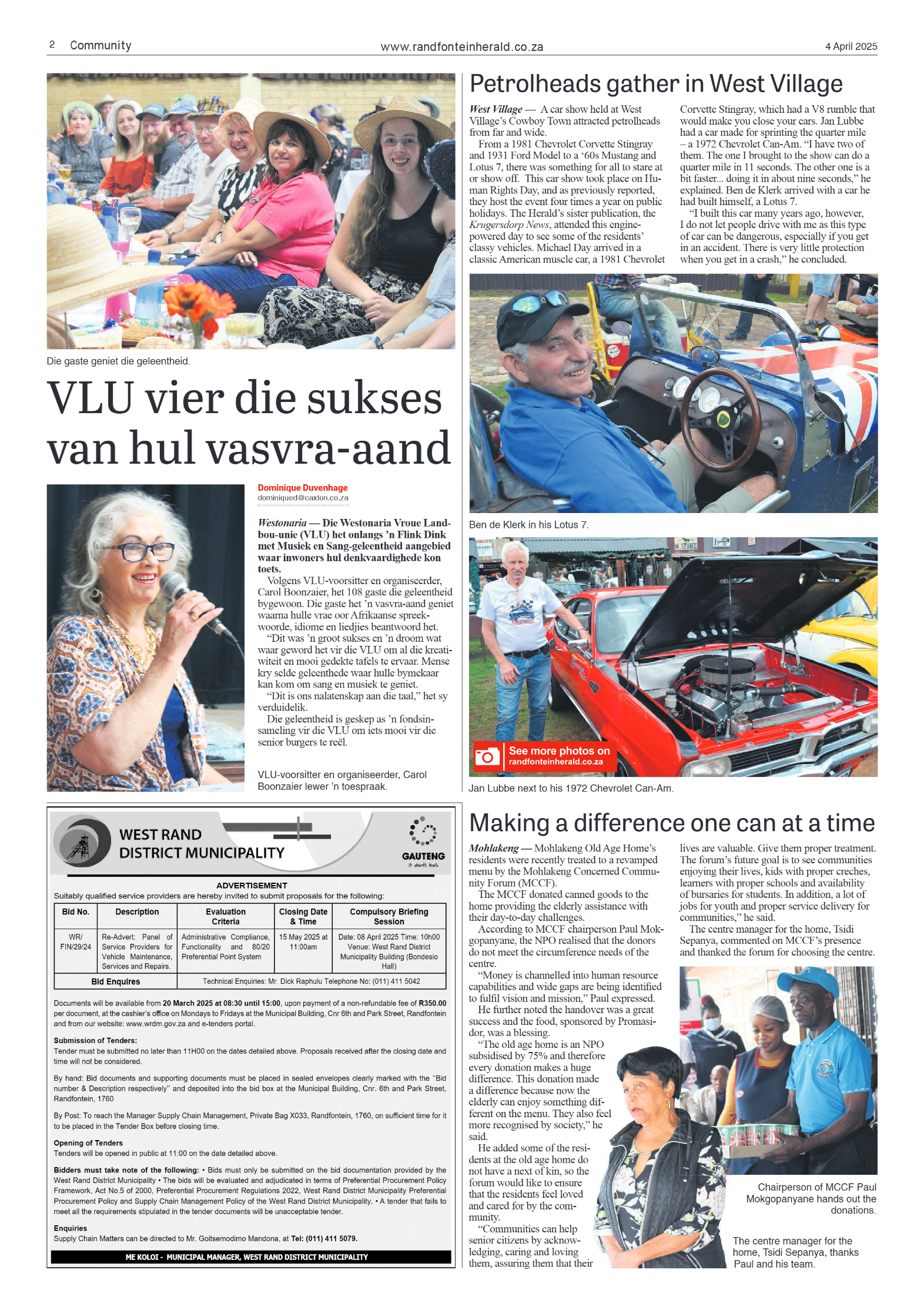 Randfontein Herald 4 April 2025 page 2