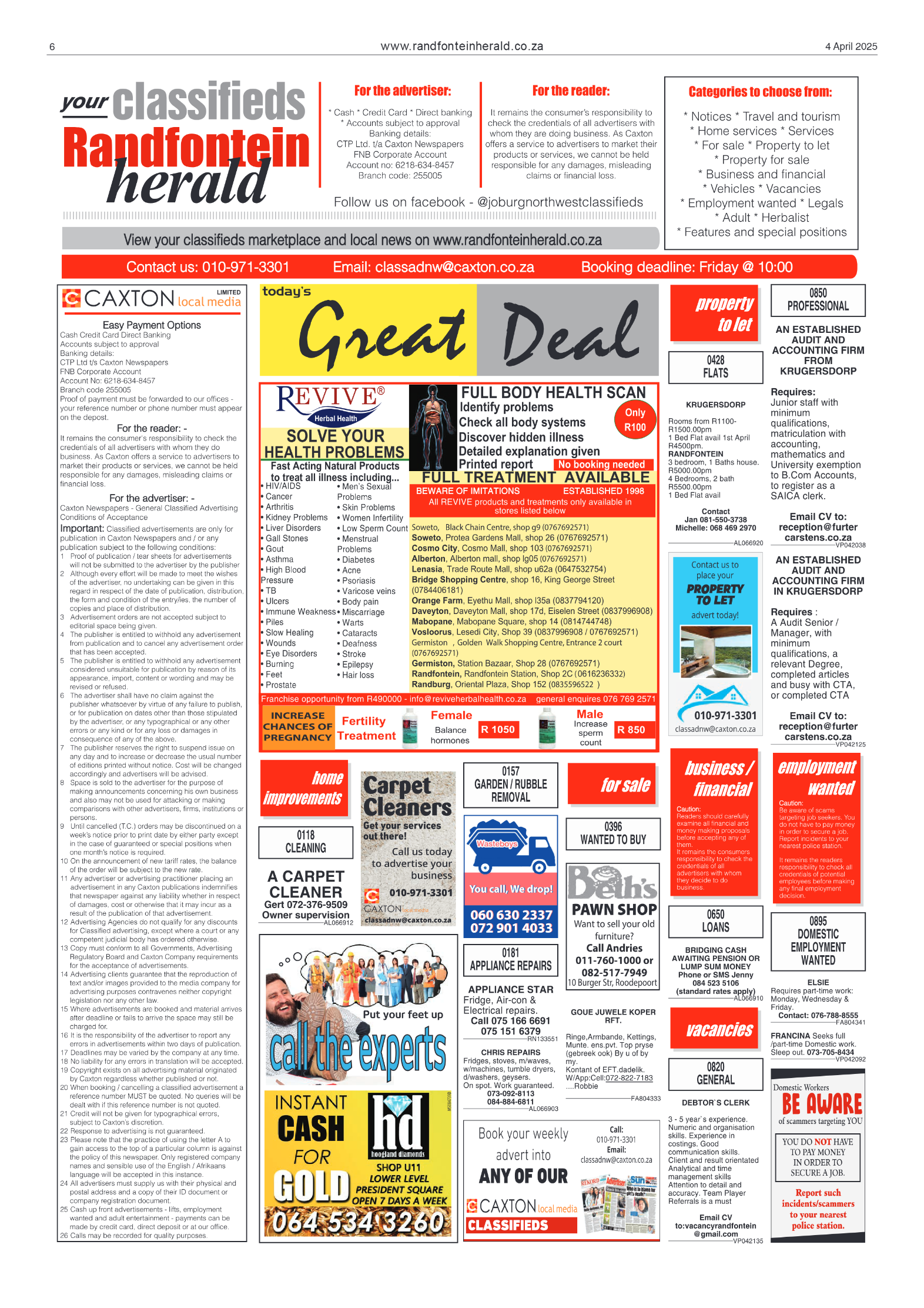 Randfontein Herald 4 April 2025 page 6