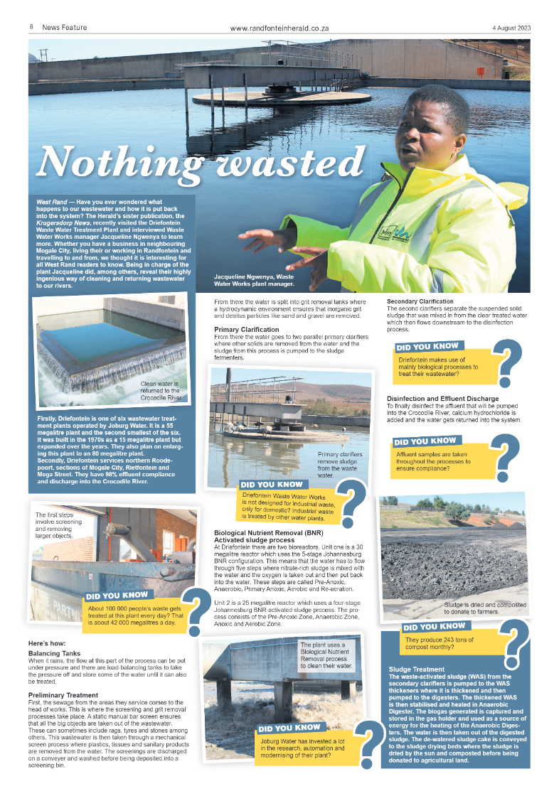 Randfontein Herald 4 August 2023 page 8
