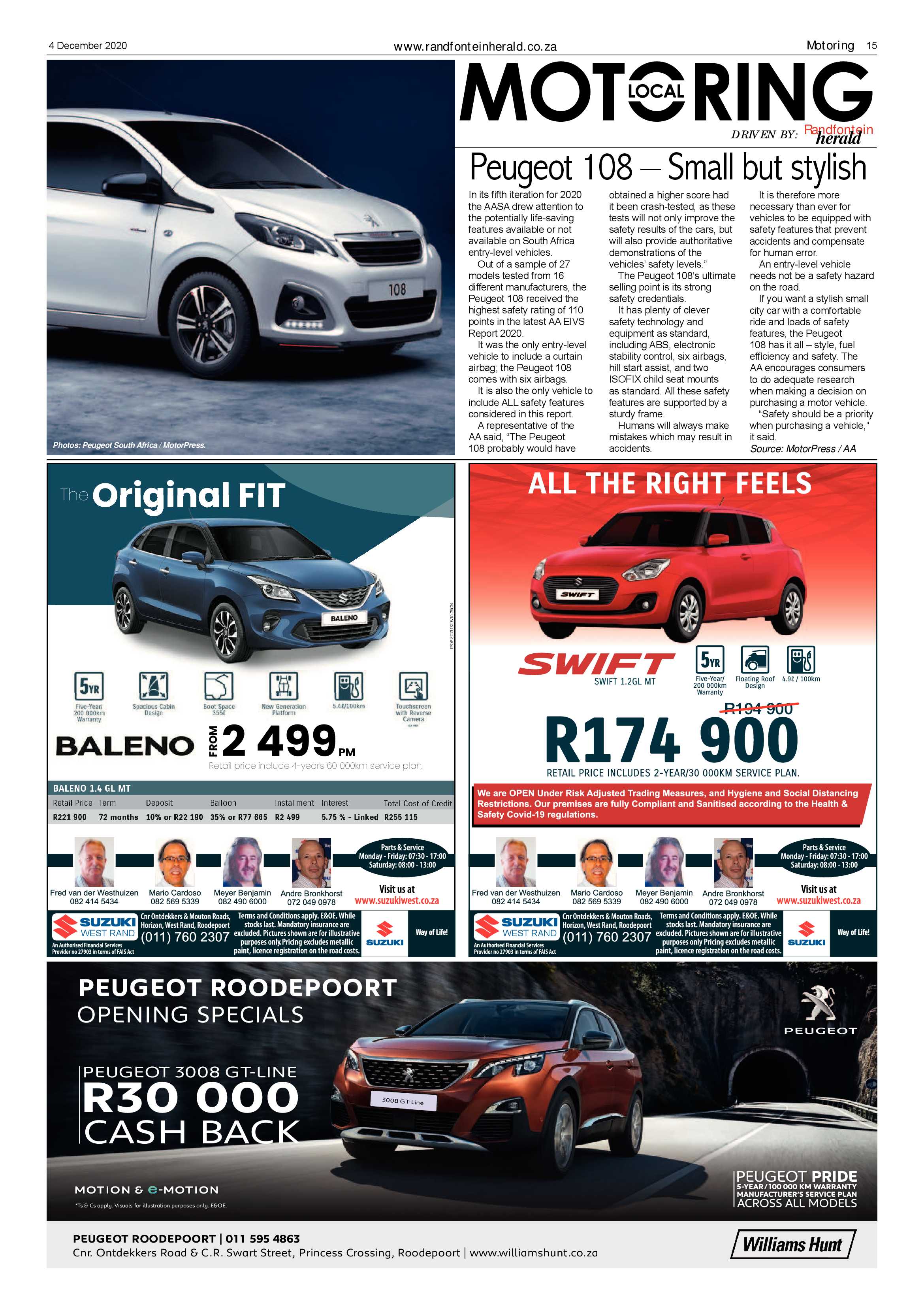 Randfontein Herald 4 December 2020 page 15