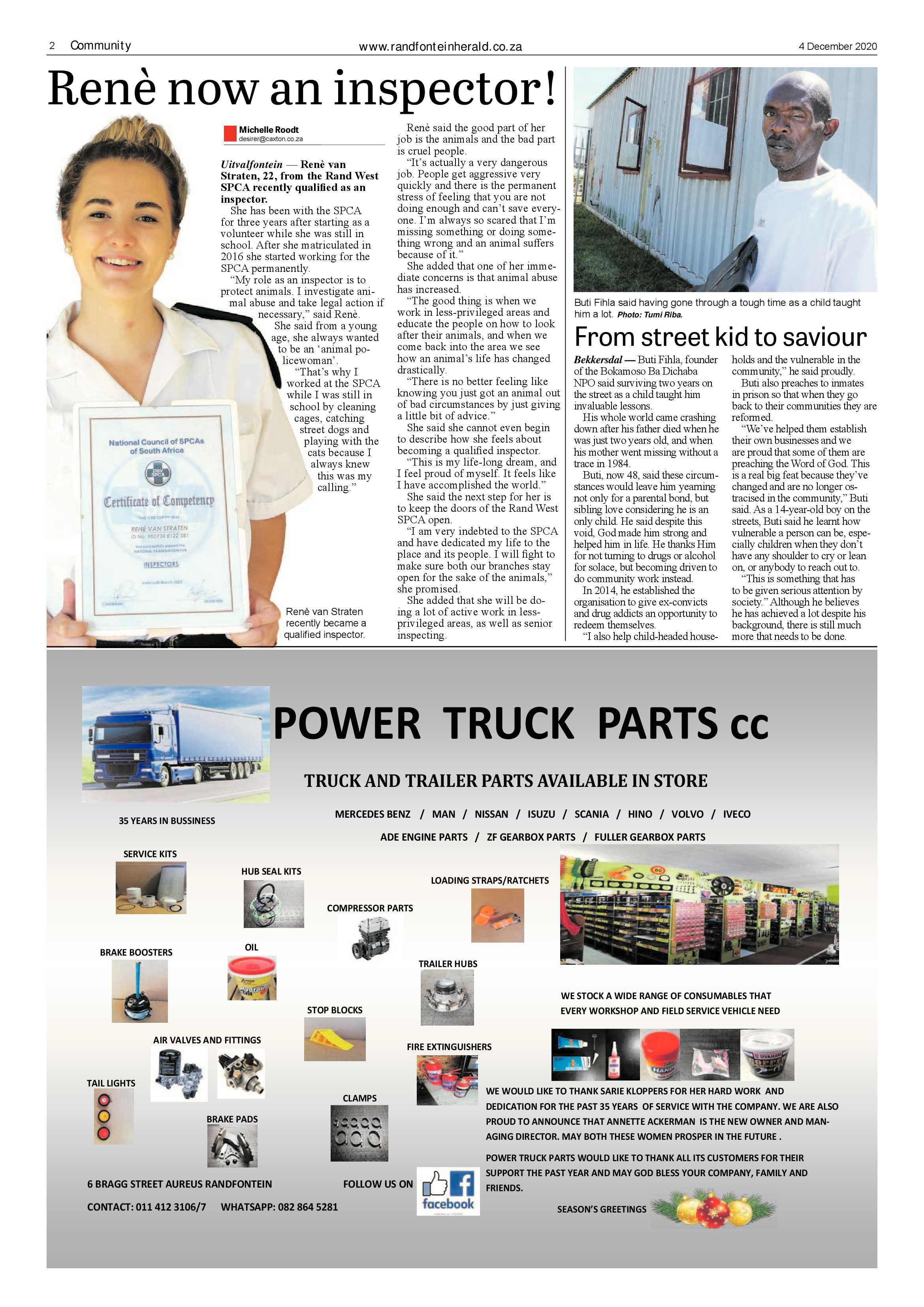 Randfontein Herald 4 December 2020 page 2