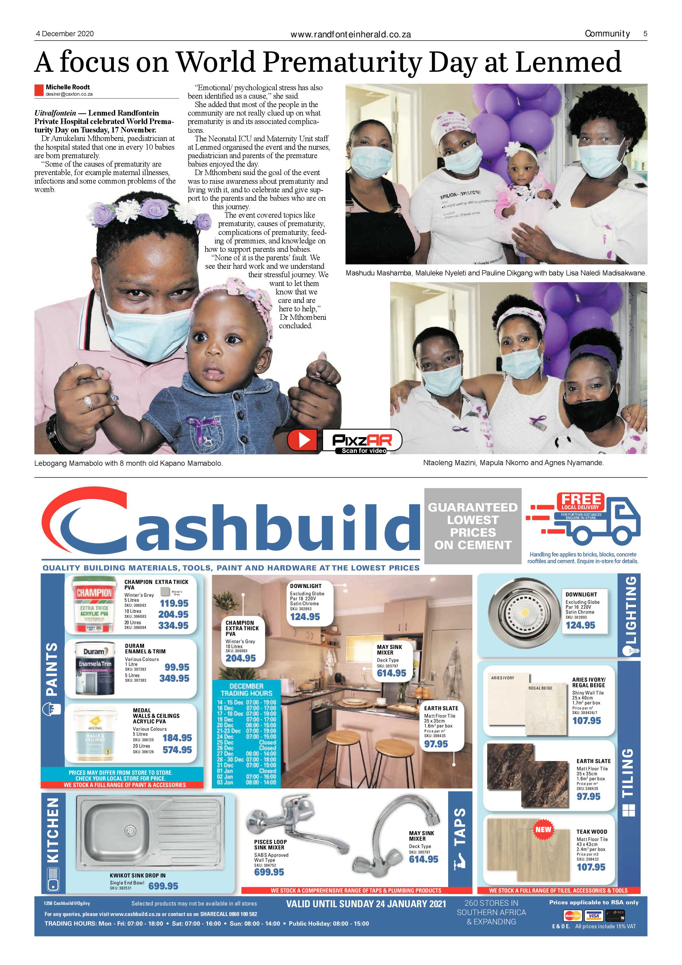 Randfontein Herald 4 December 2020 page 5