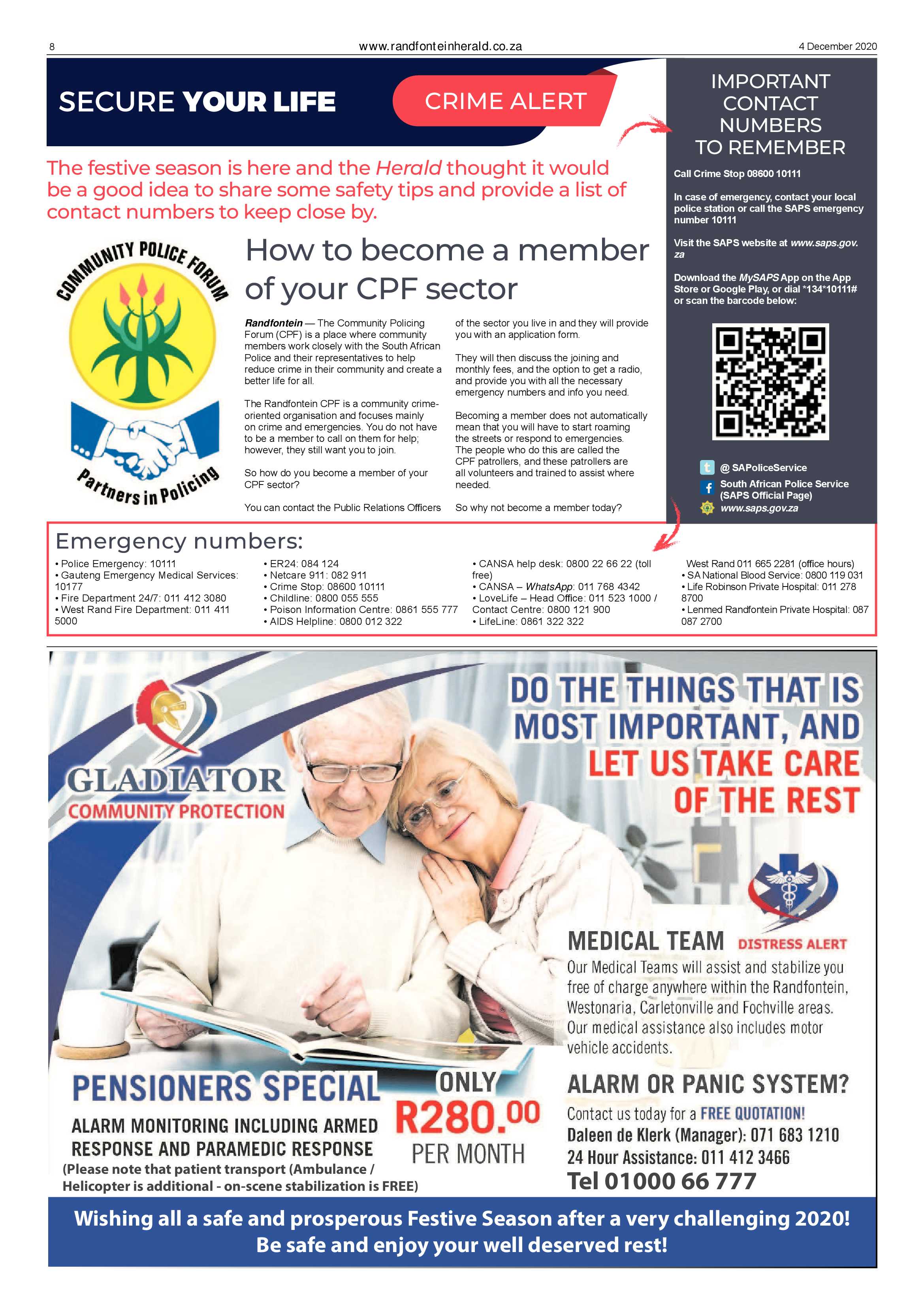 Randfontein Herald 4 December 2020 page 8