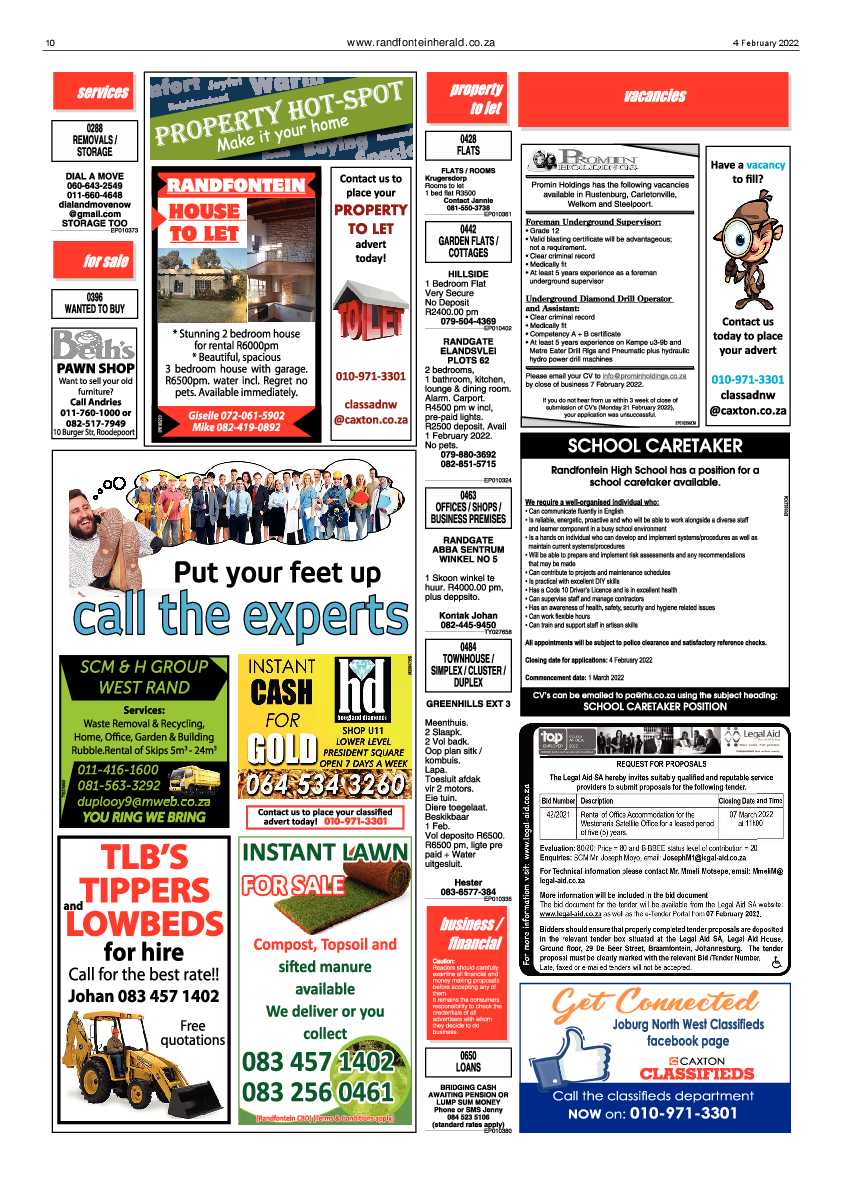 Randfontein Herald 4 February 2022 page 10