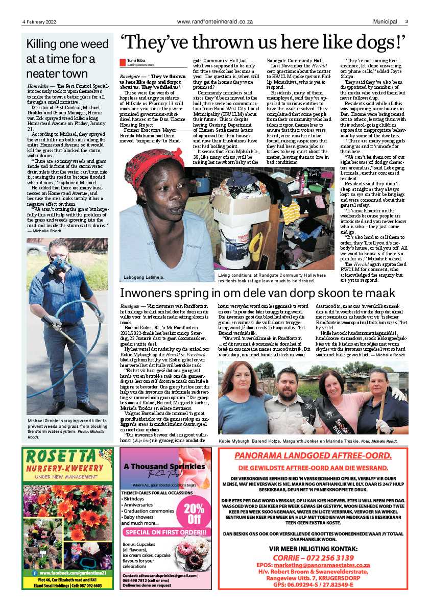 Randfontein Herald 4 February 2022 page 3