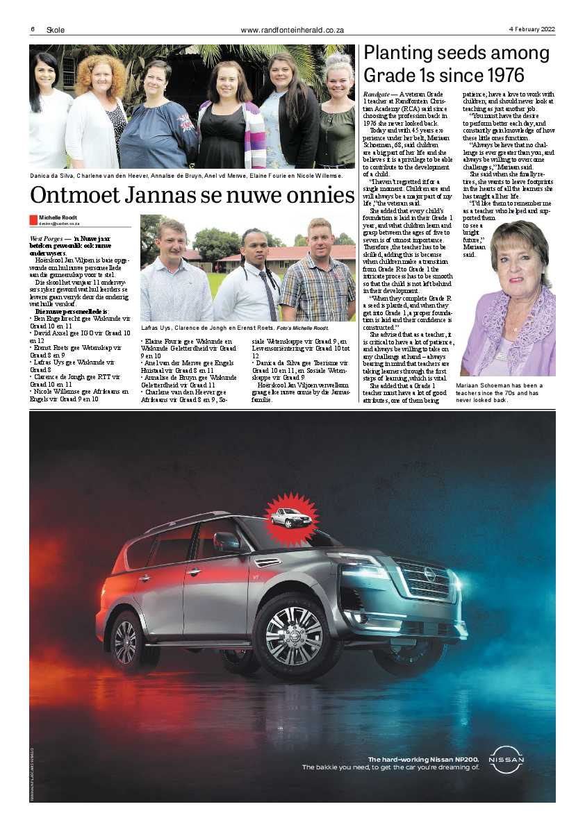 Randfontein Herald 4 February 2022 page 6
