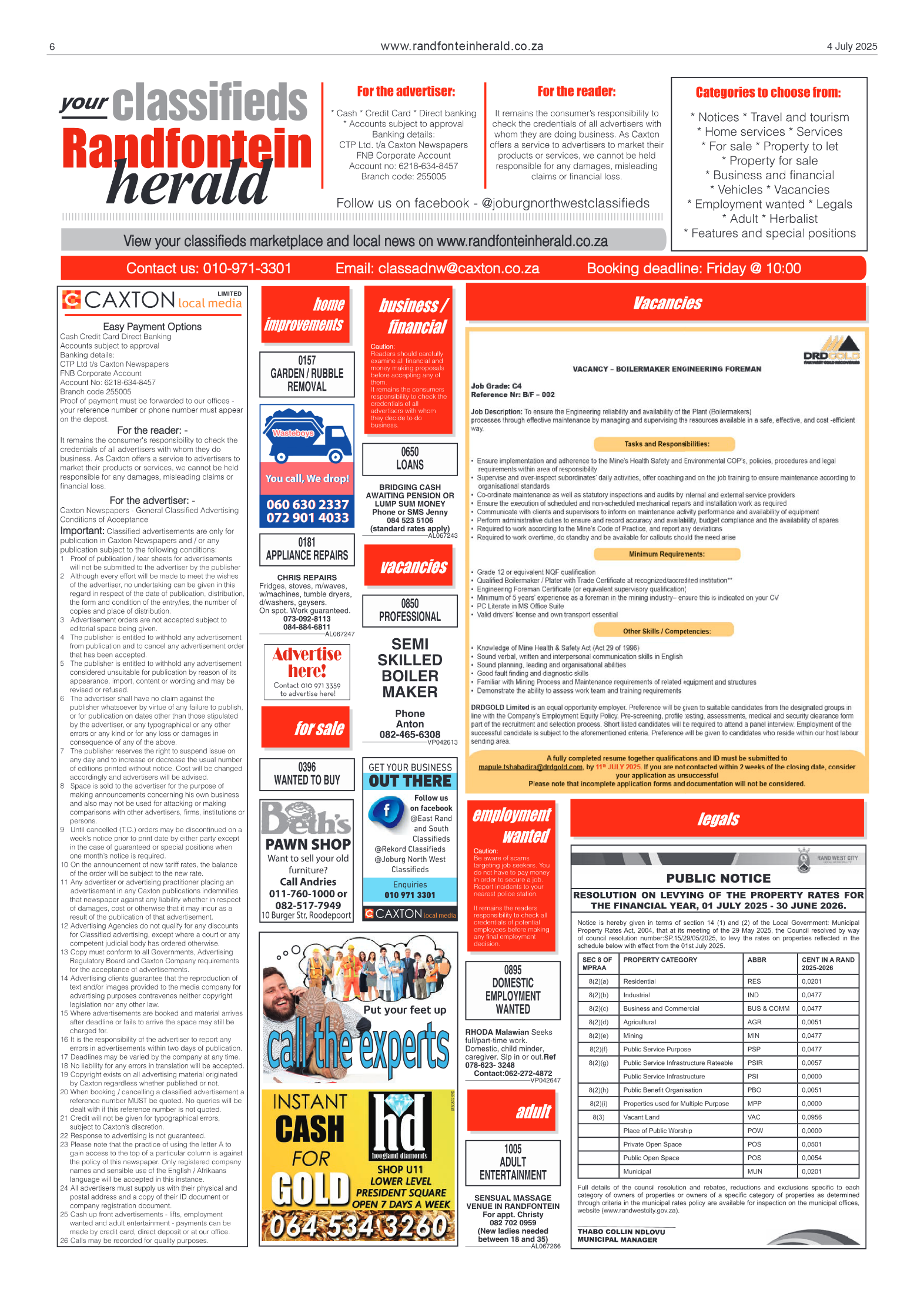 Randfontein Herald 4 July 2025 page 6
