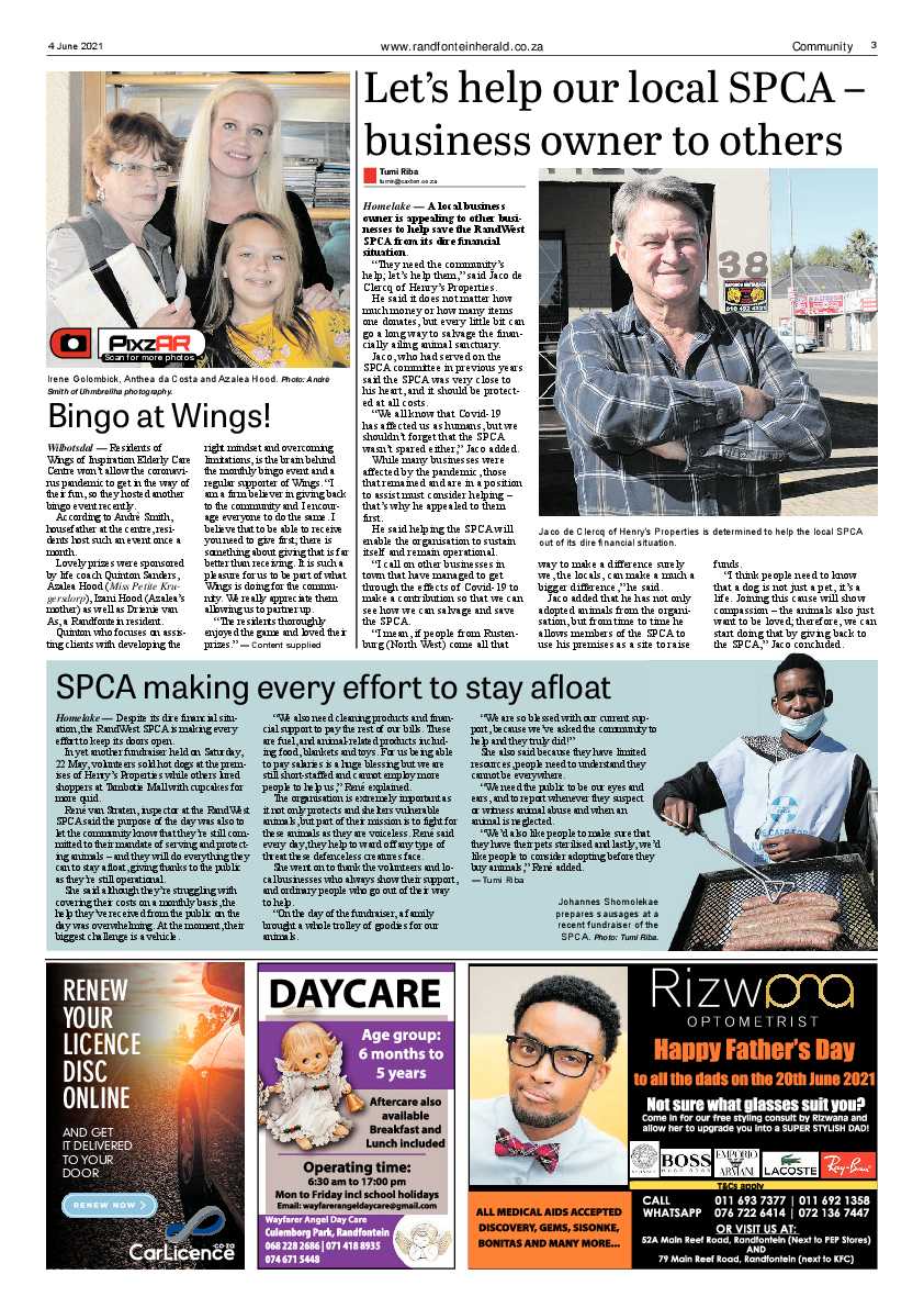 Randfontein Herald 4 June 2021 page 3