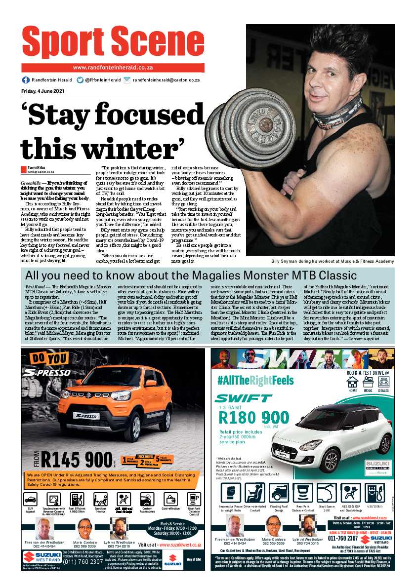 Randfontein Herald 4 June 2021 page 8