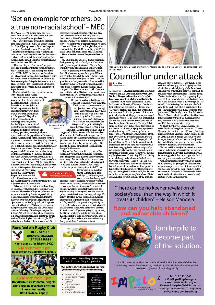 Randfontein Herald 4 March 2022 page 3