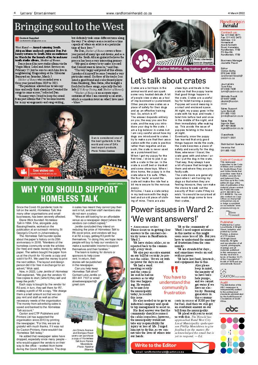 Randfontein Herald 4 March 2022 page 4