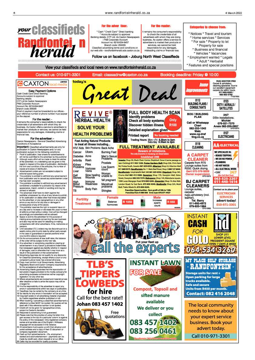 Randfontein Herald 4 March 2022 page 6