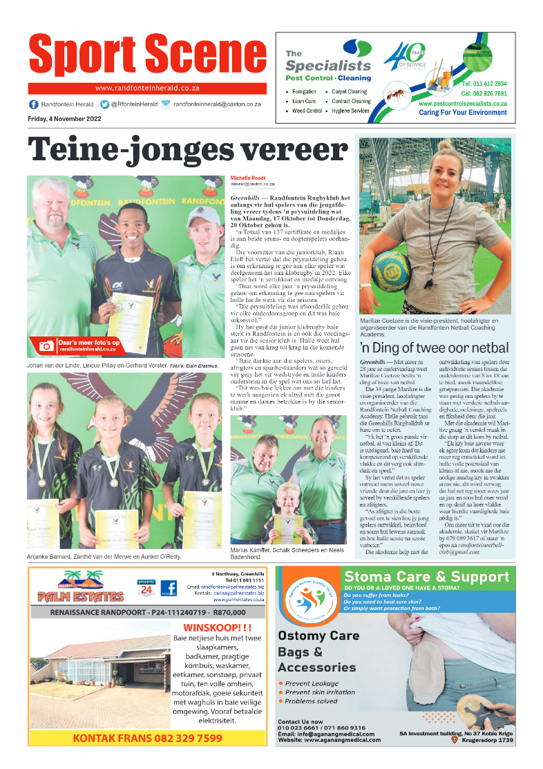 Randfontein Herald 4 November 2022 page 8