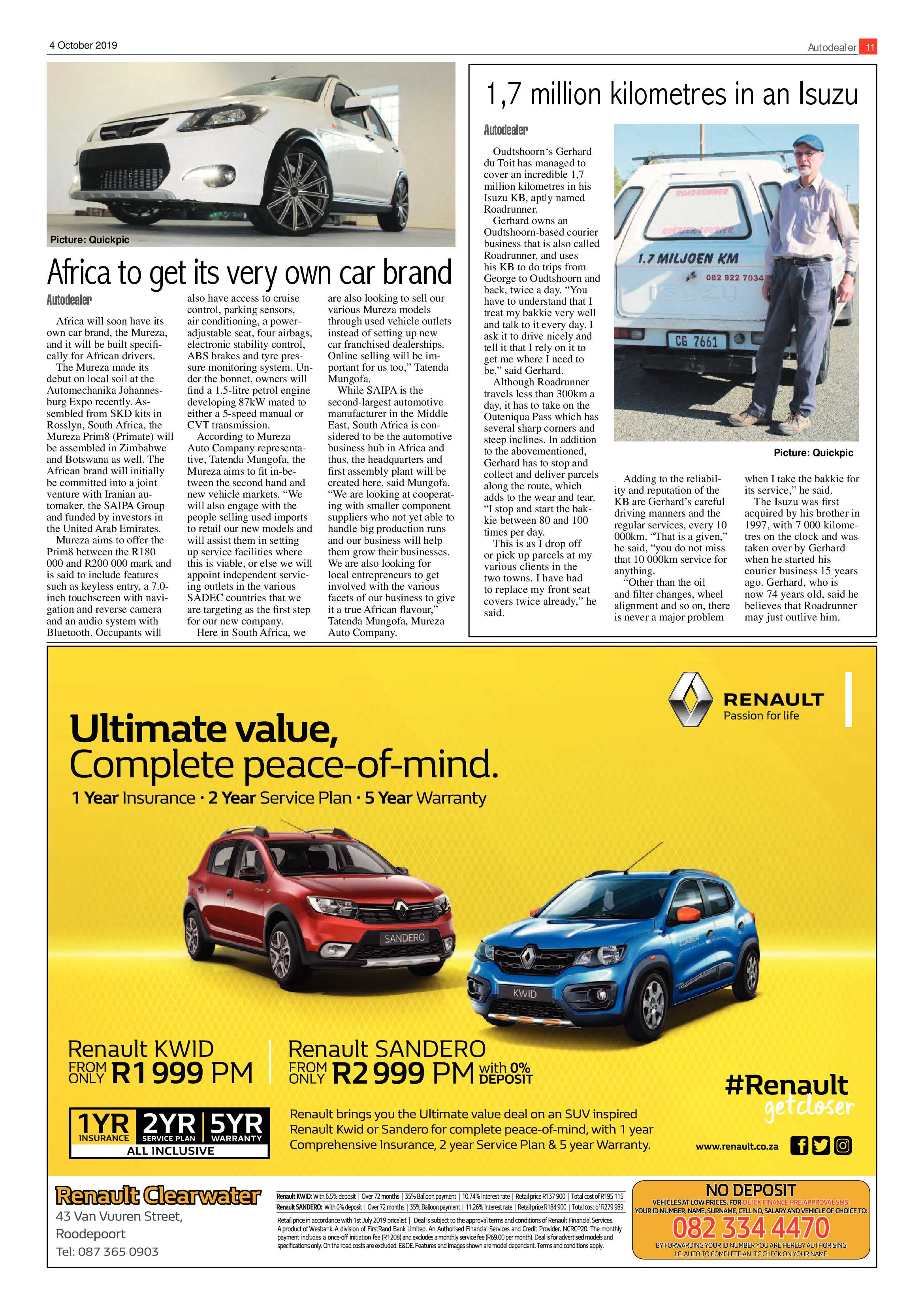 Randfontein Herald 4 October 2019 page 11