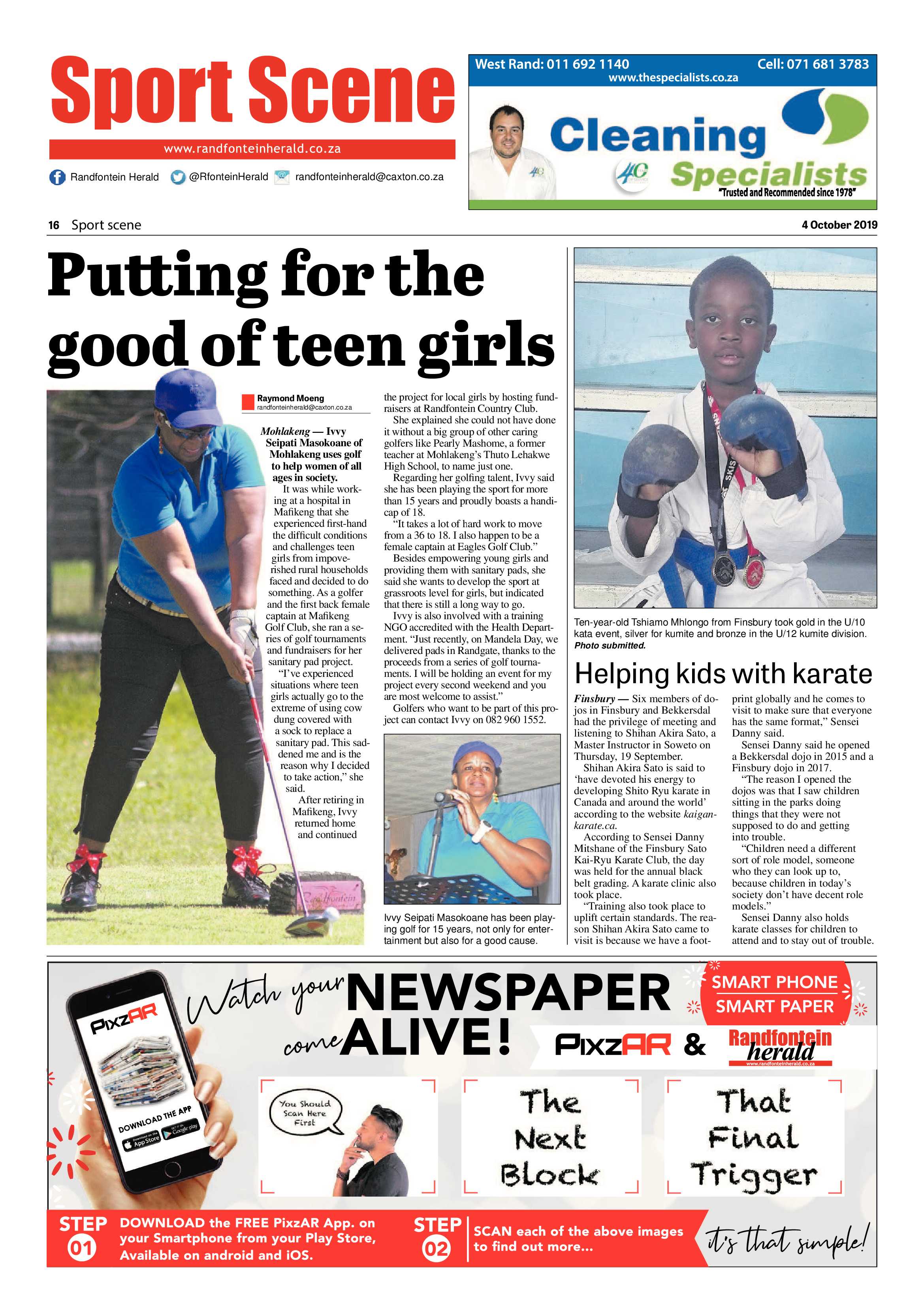 Randfontein Herald 4 October 2019 page 16