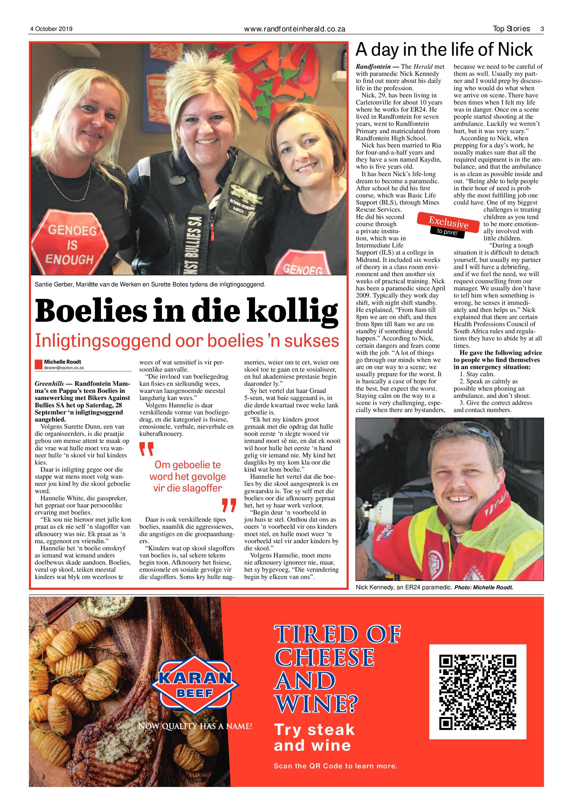 Randfontein Herald 4 October 2019 page 3