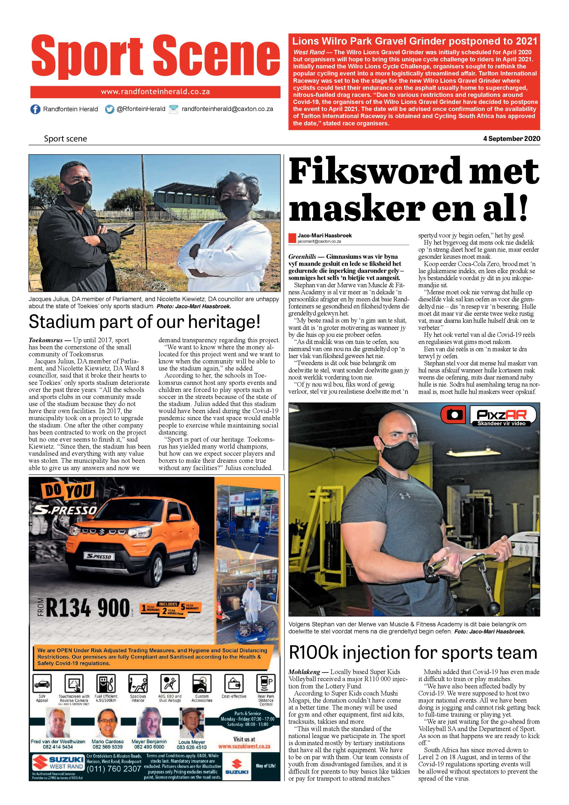 Randfontein Herald 4 September 2020 page 8