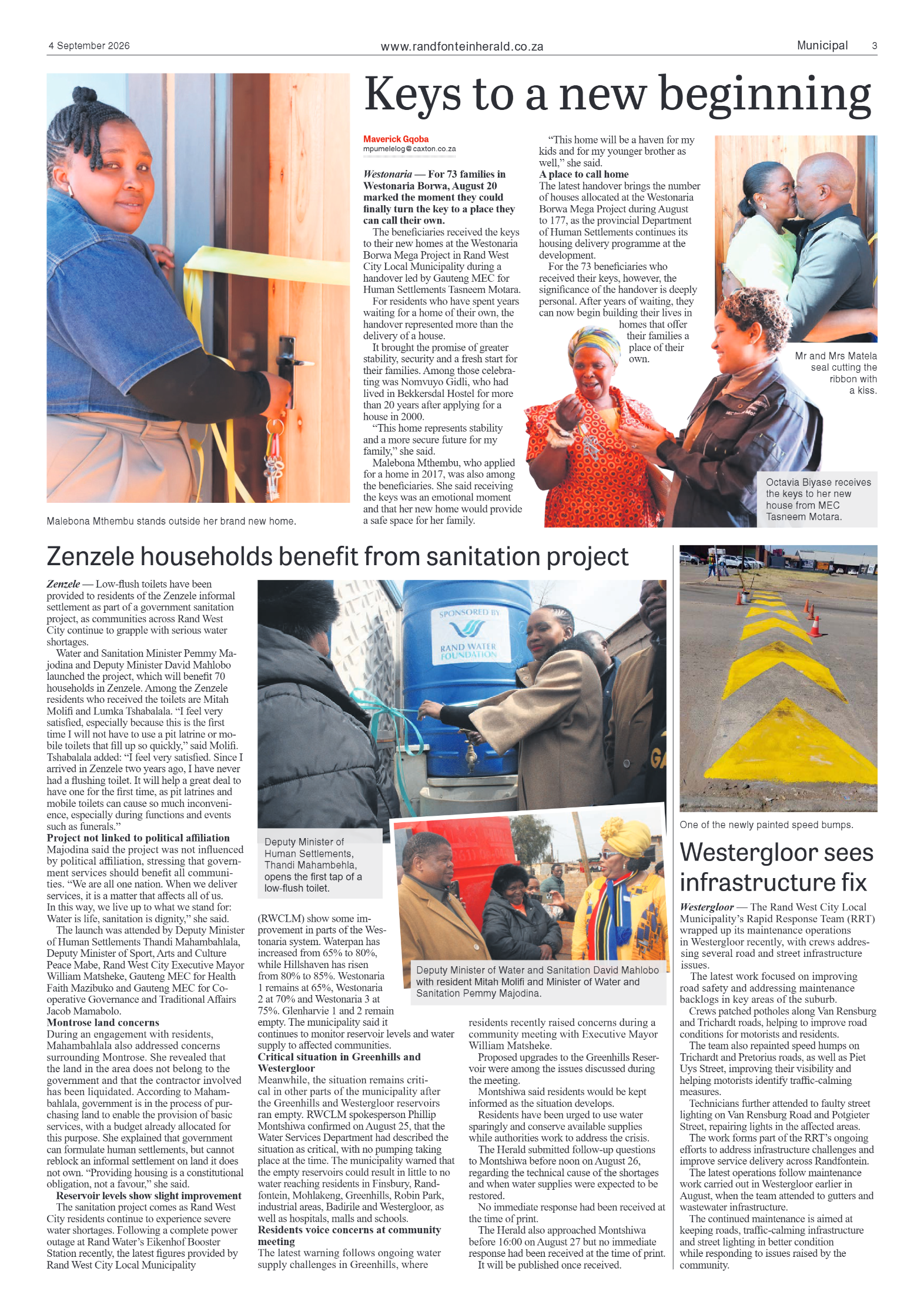 Randfontein Herald 4 September 2026 page 3