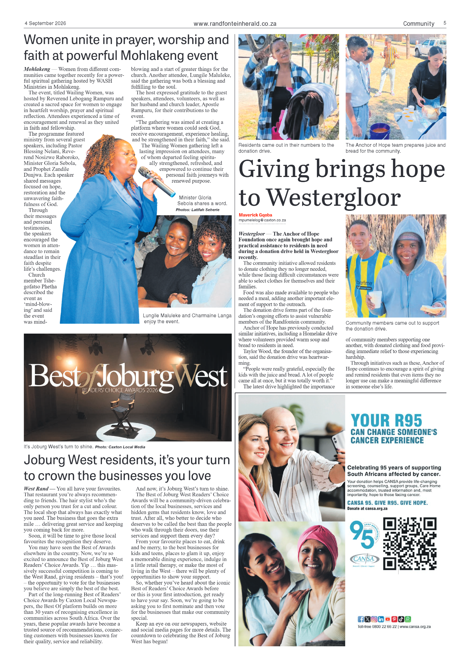 Randfontein Herald 4 September 2026 page 5