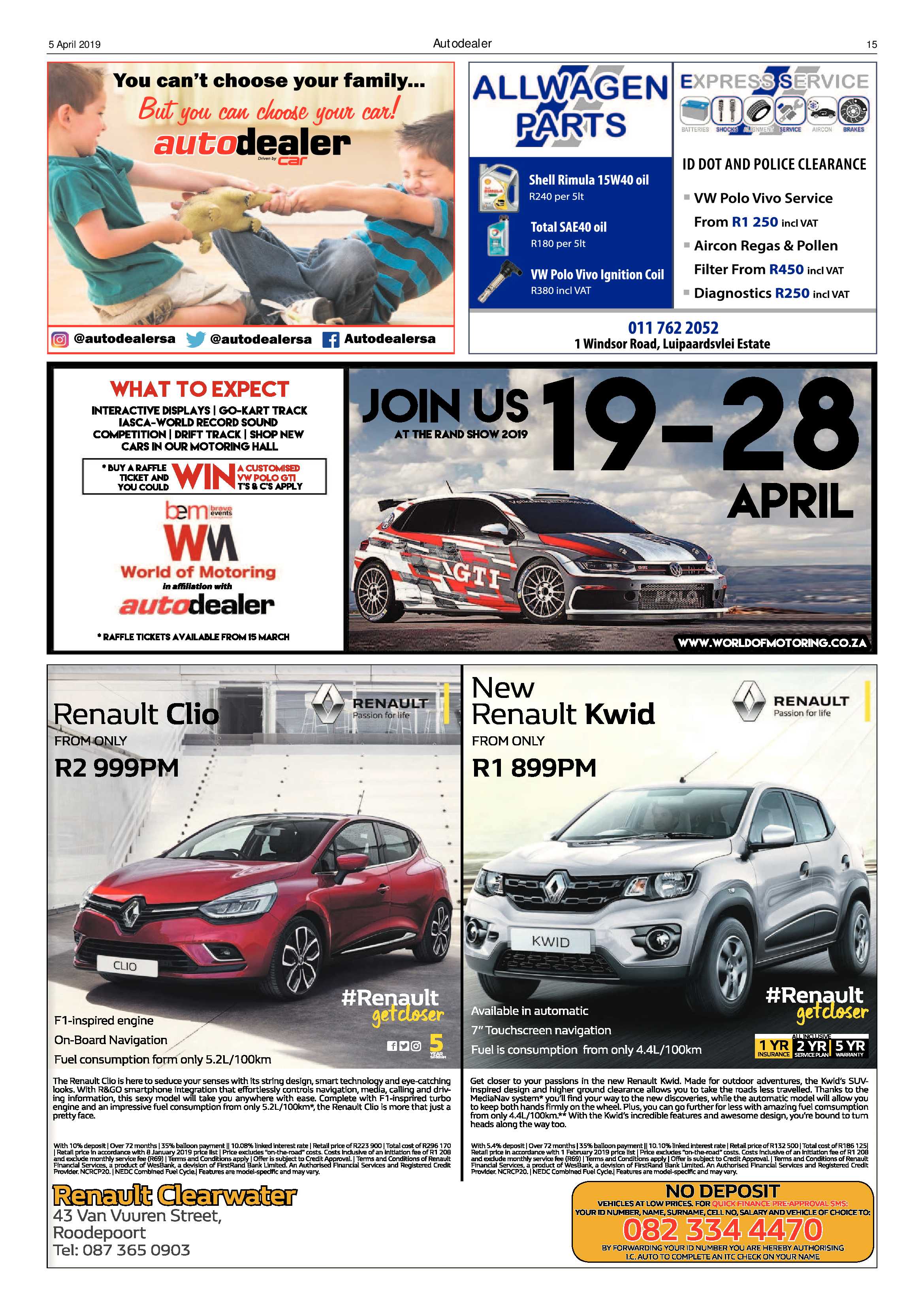 Randfontein Herald 5 April 2019 page 15