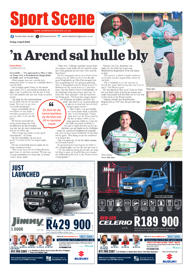 Randfontein Herald 5 April 2024 page 16