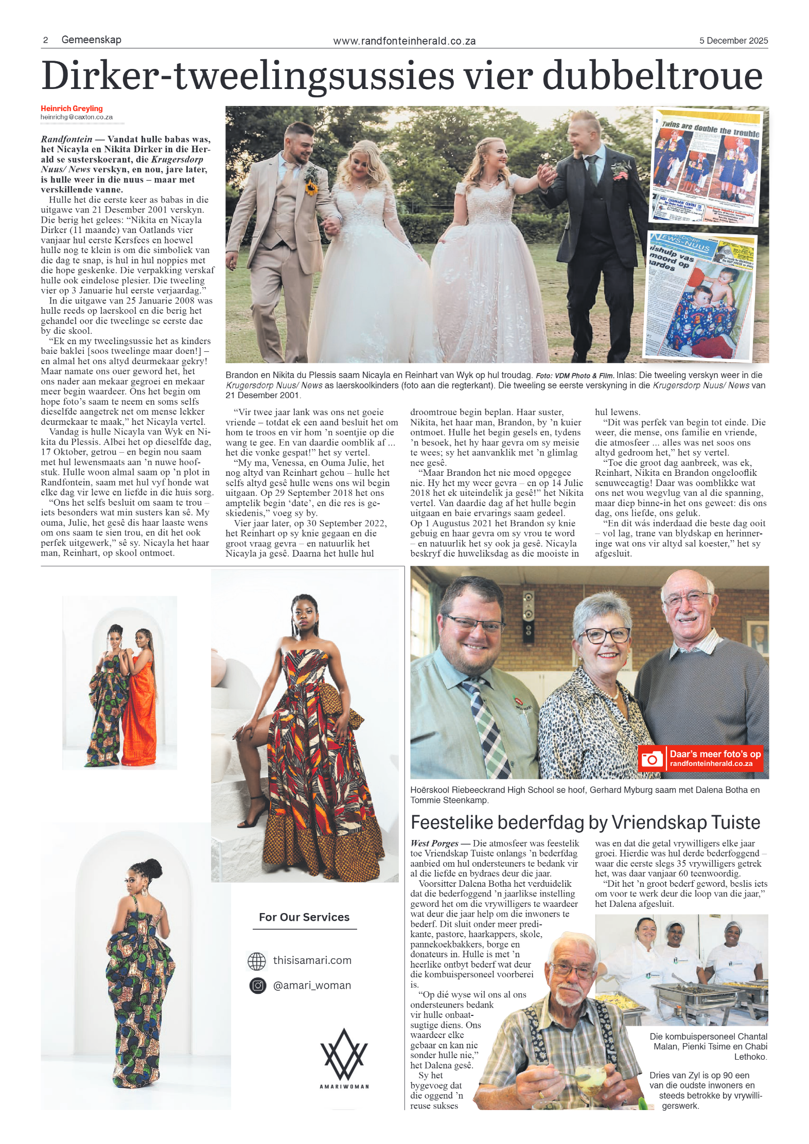 Randfontein Herald 5 December 2025 page 2