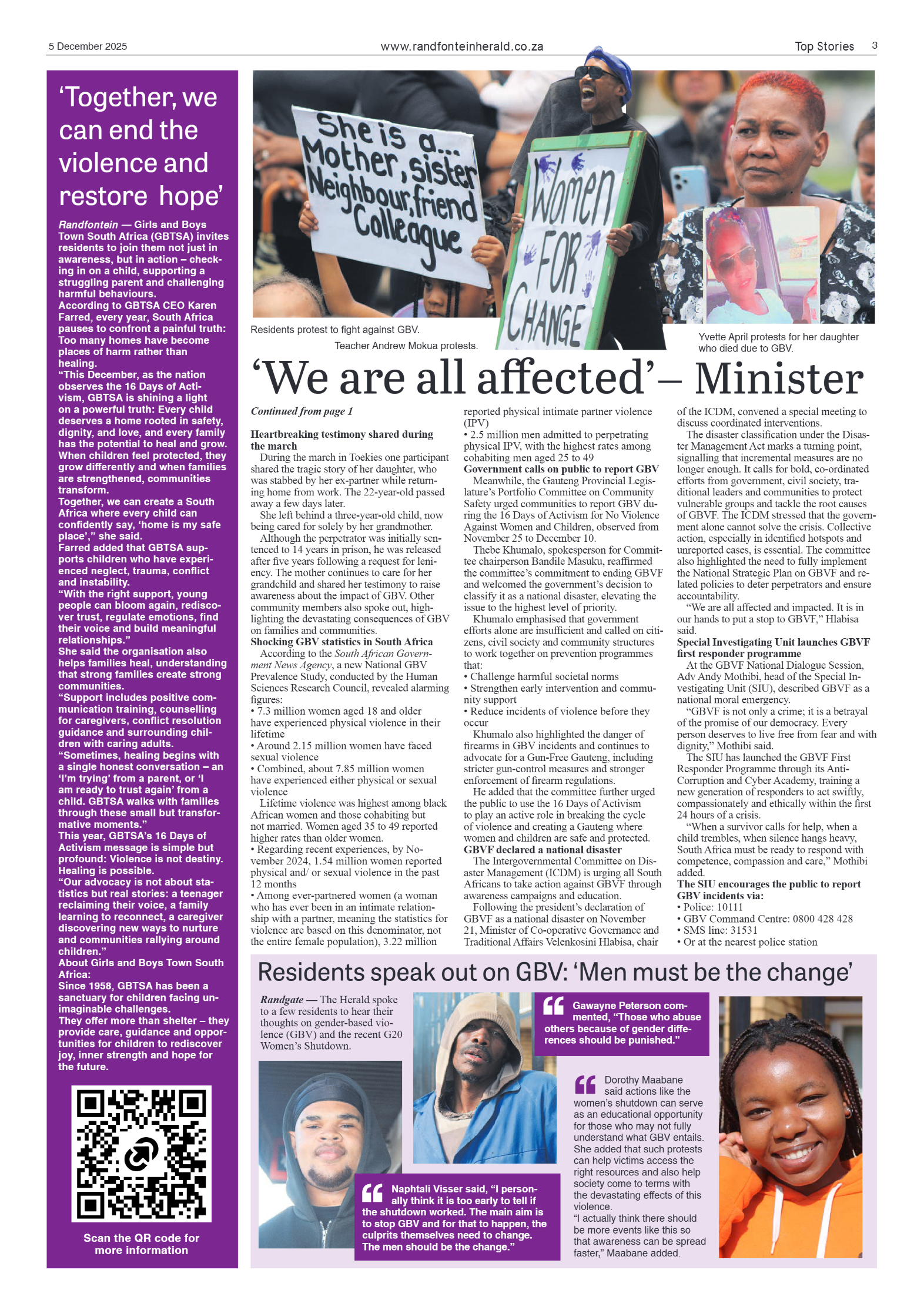 Randfontein Herald 5 December 2025 page 3