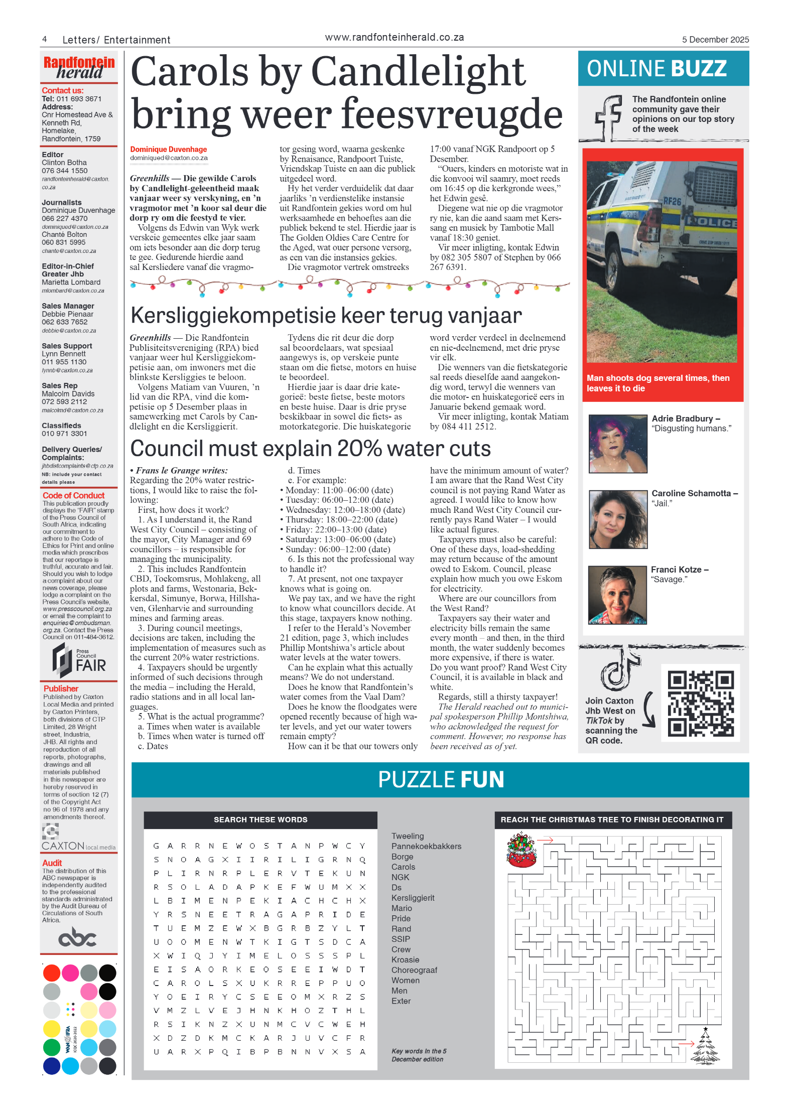 Randfontein Herald 5 December 2025 page 4