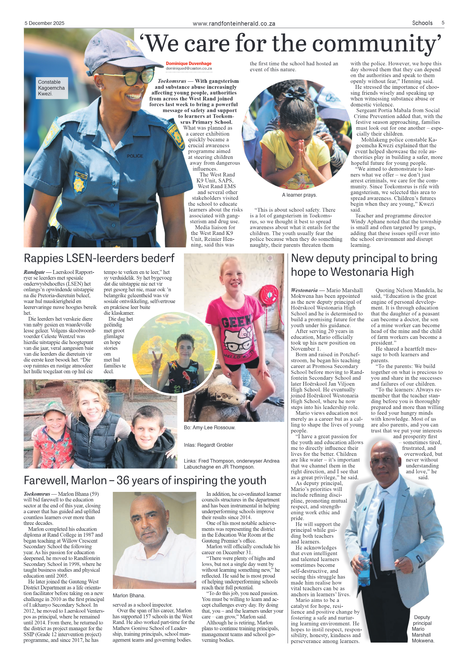 Randfontein Herald 5 December 2025 page 5