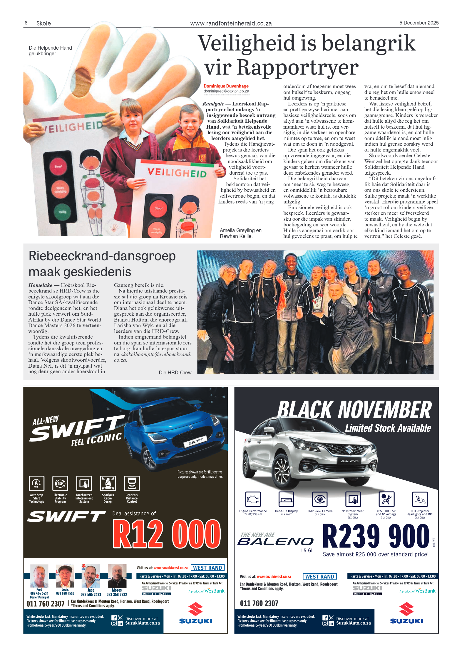 Randfontein Herald 5 December 2025 page 6
