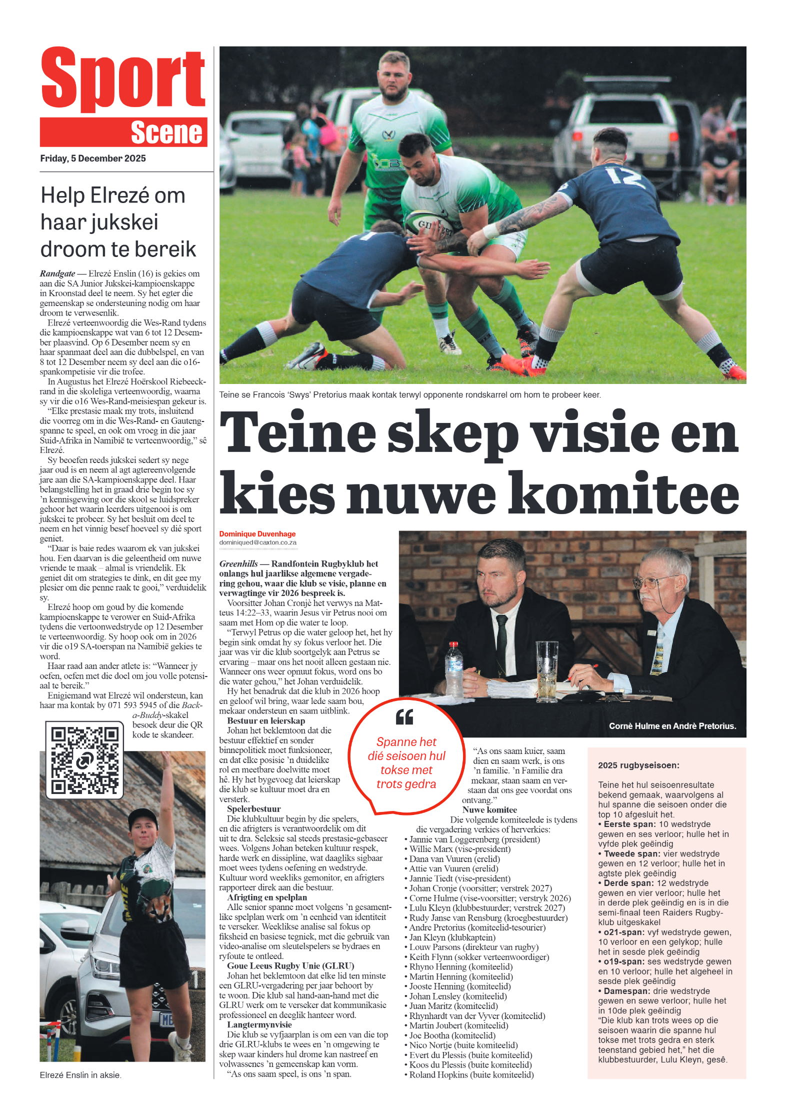 Randfontein Herald 5 December 2025 page 8