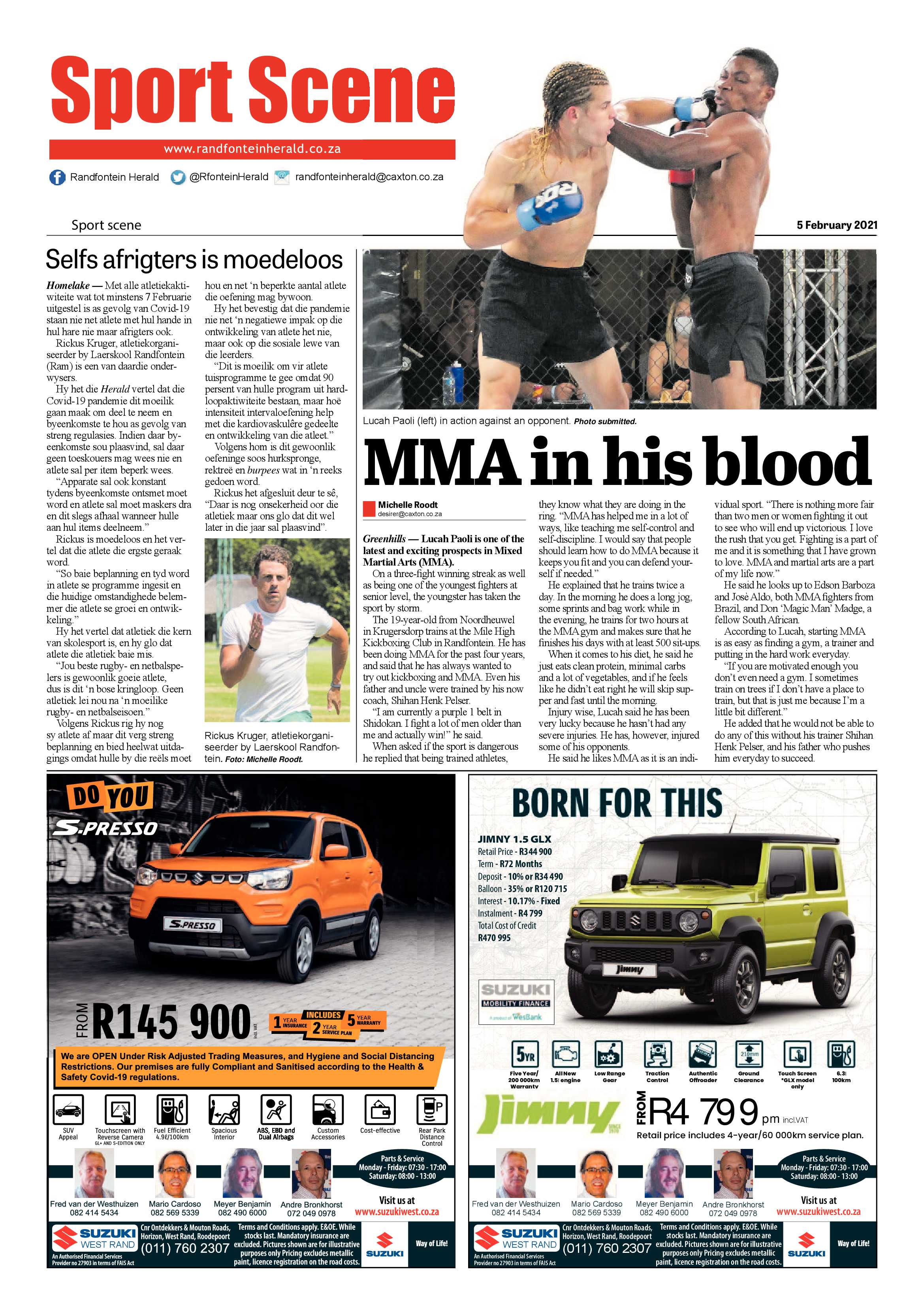 Randfontein Herald 5 February 2021 page 12