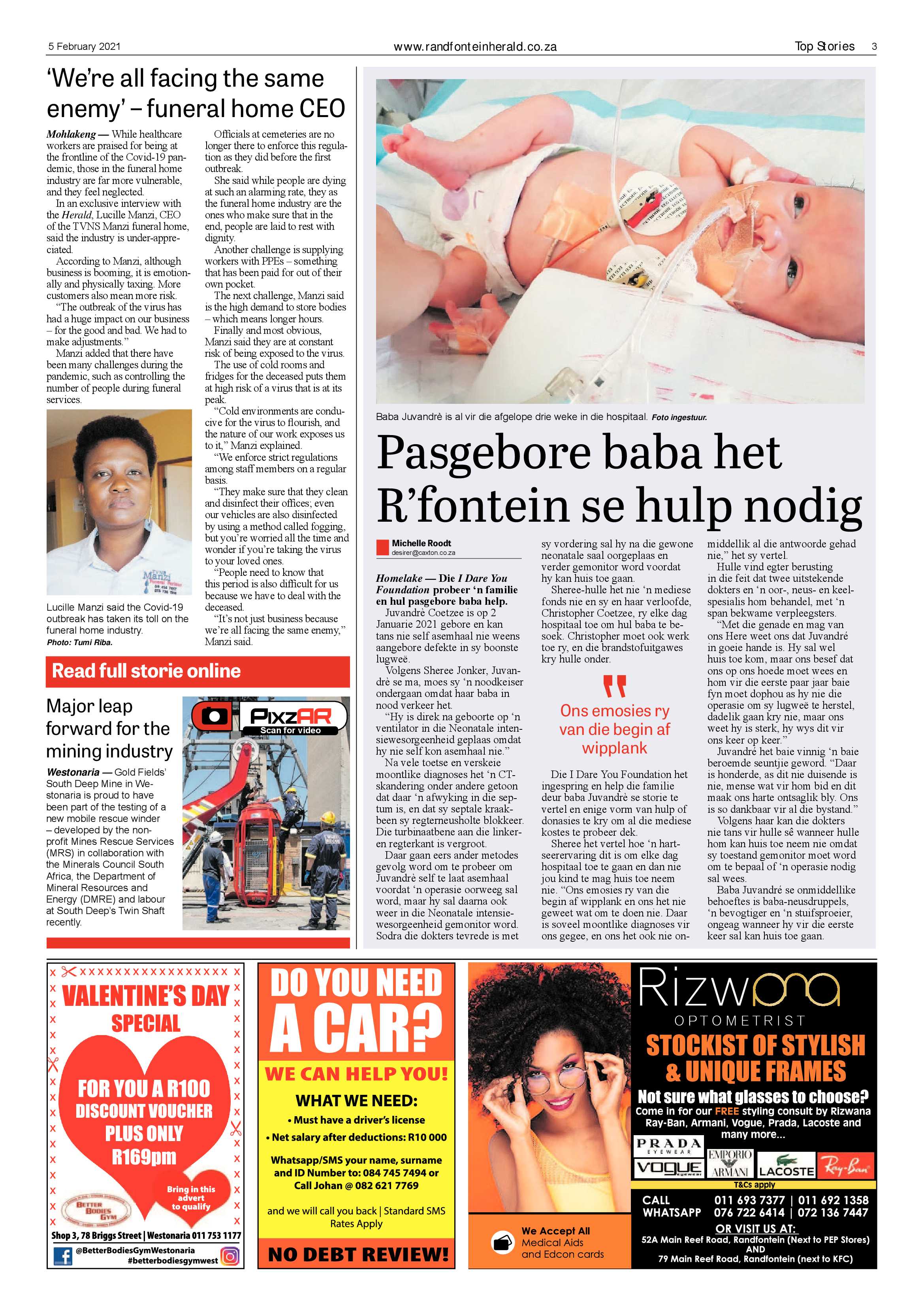 Randfontein Herald 5 February 2021 page 3