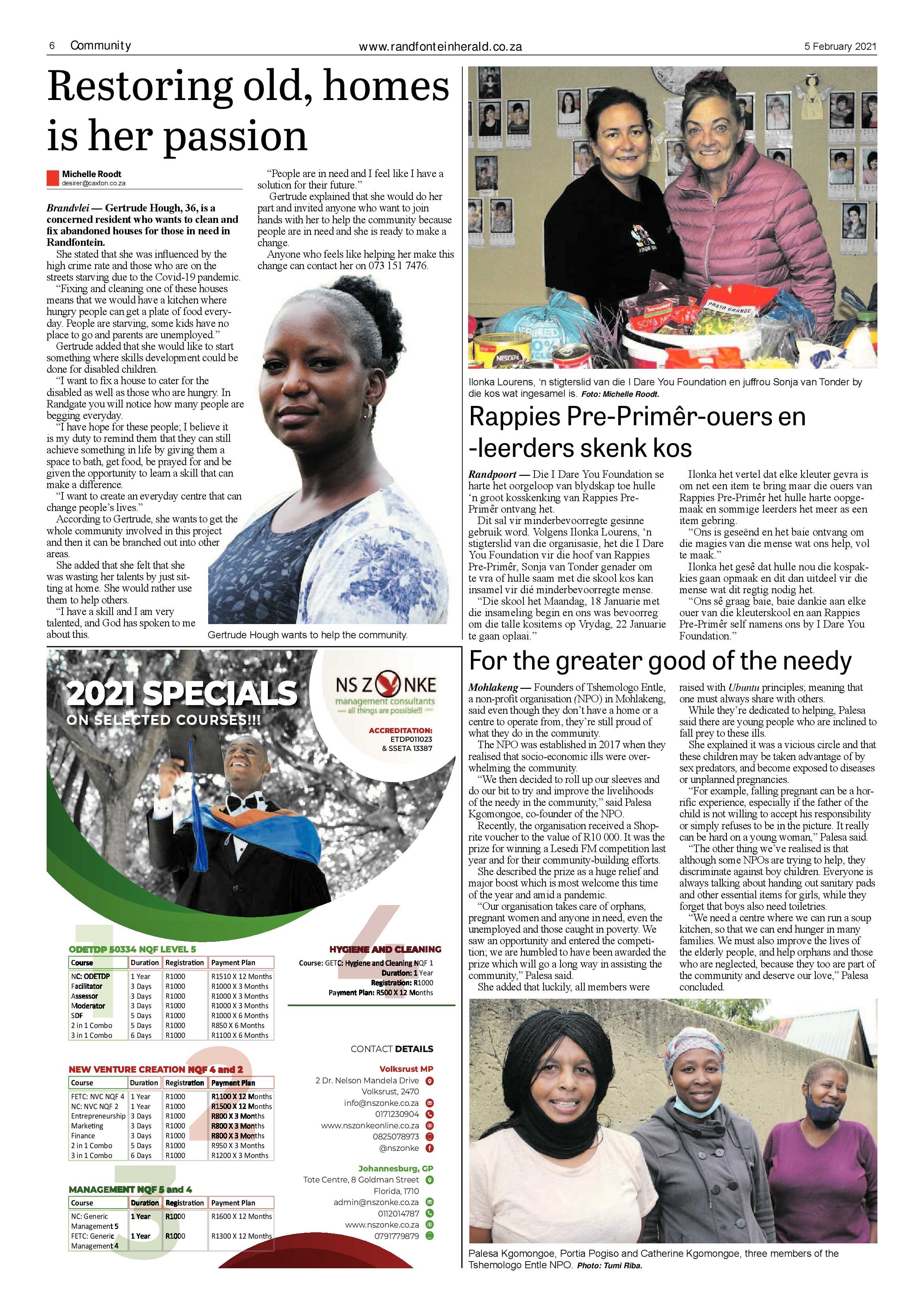 Randfontein Herald 5 February 2021 page 6