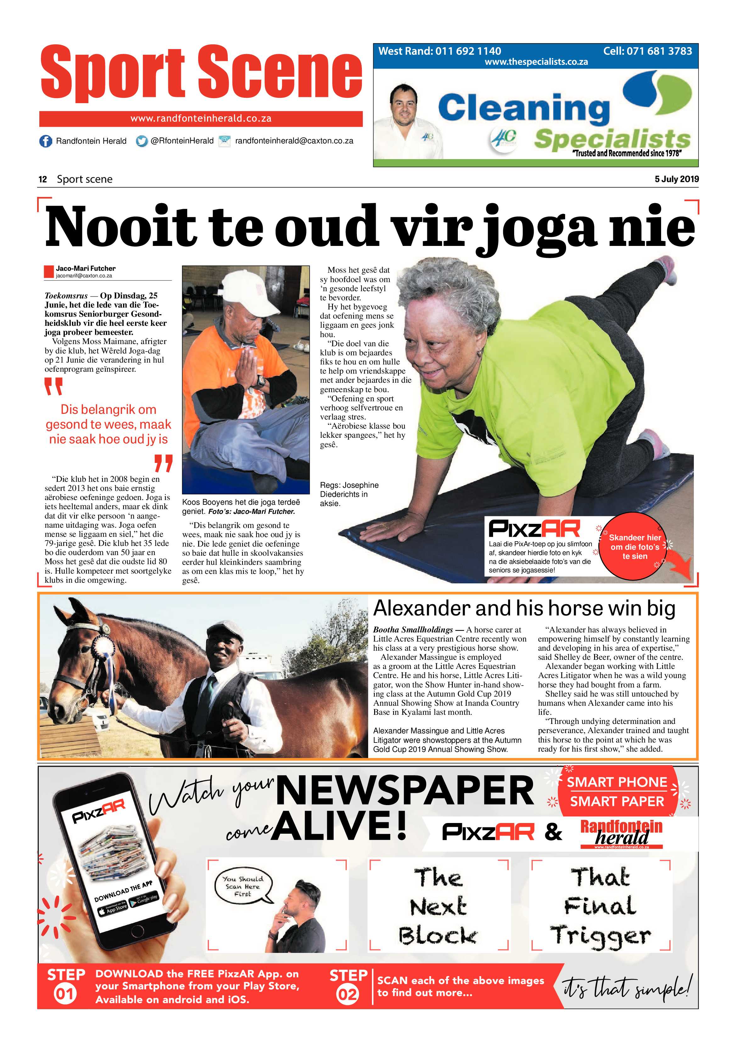 Randfontein Herald 5 July 2019 page 12
