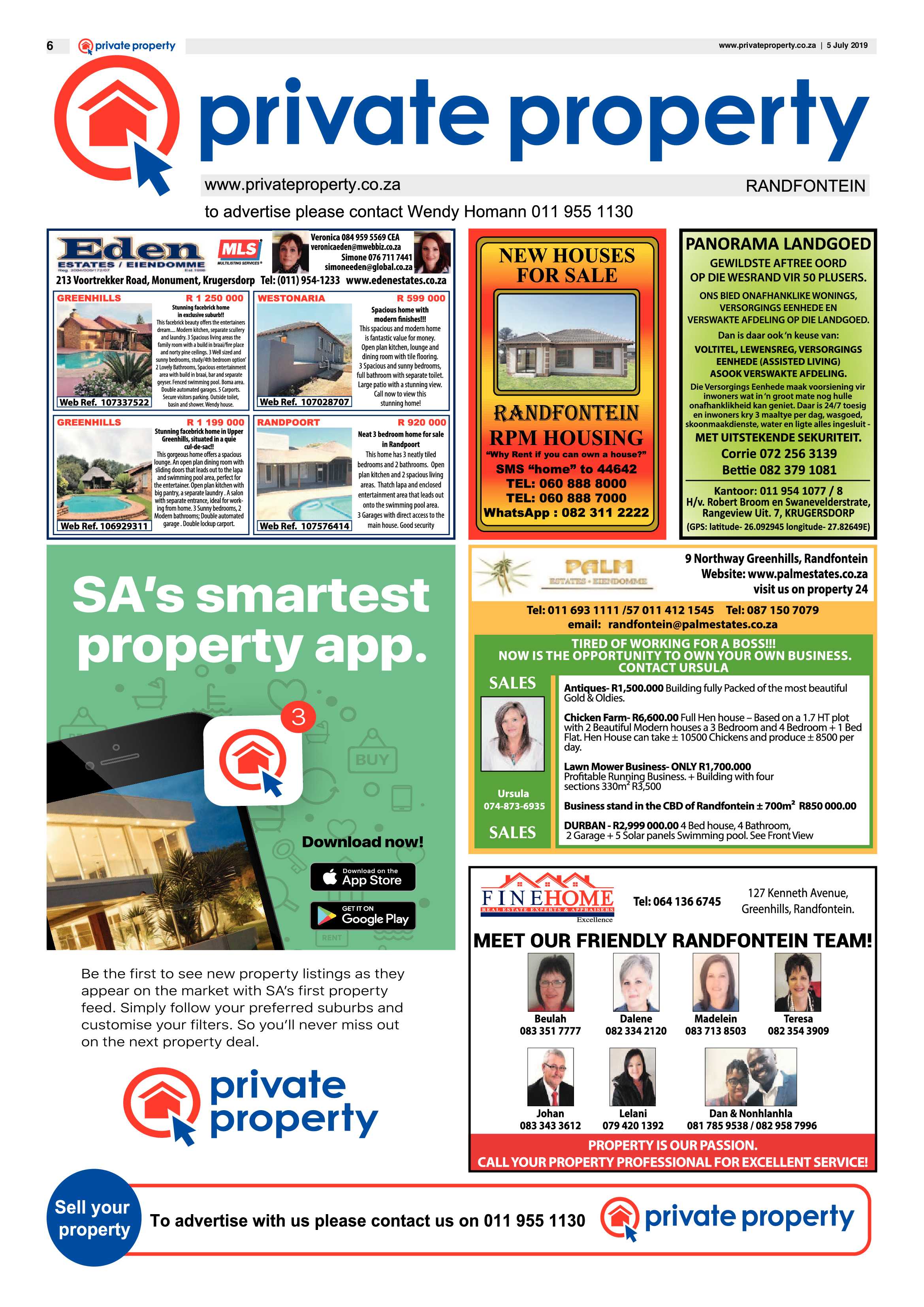 Randfontein Herald 5 July 2019 page 6