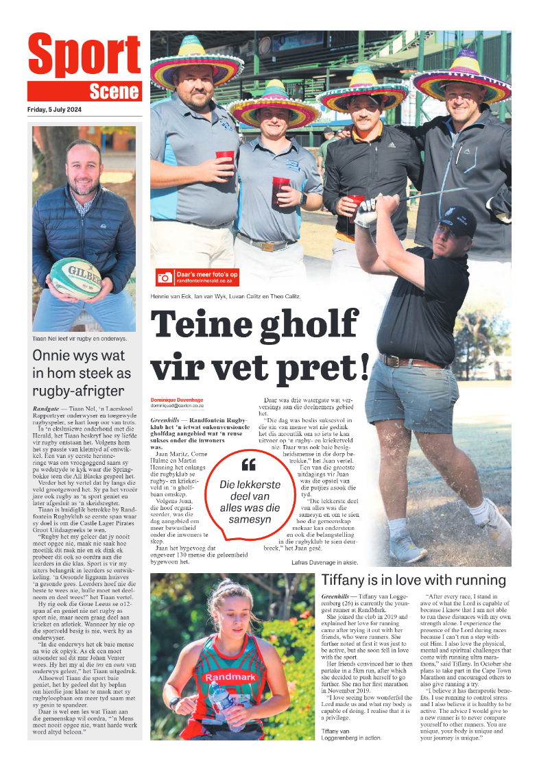 Randfontein Herald 5 July 2024 page 8