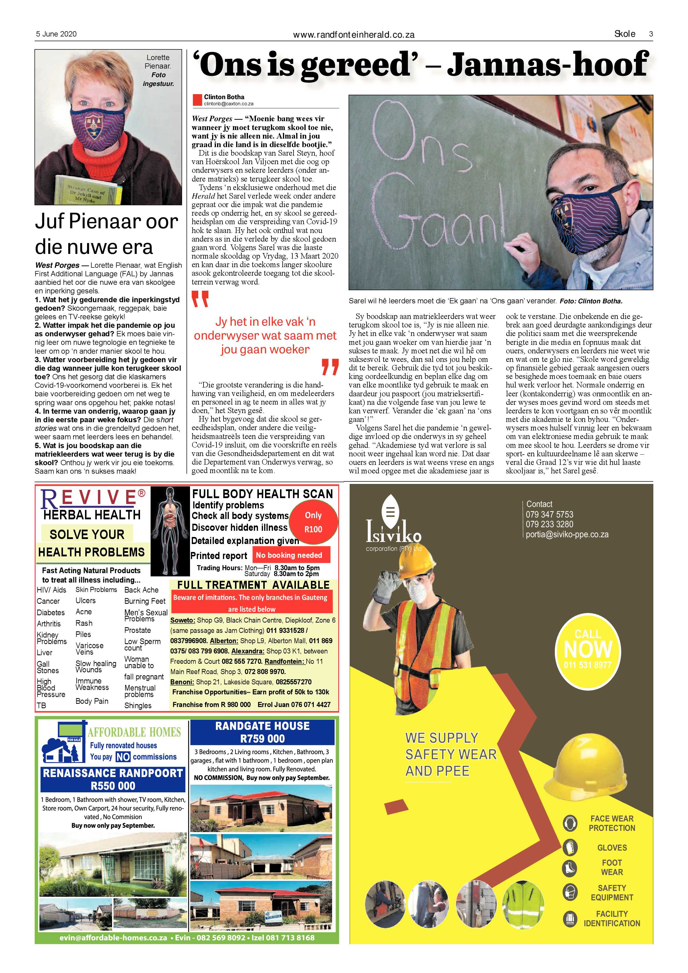 Randfontein Herald 5 June 2020 page 3