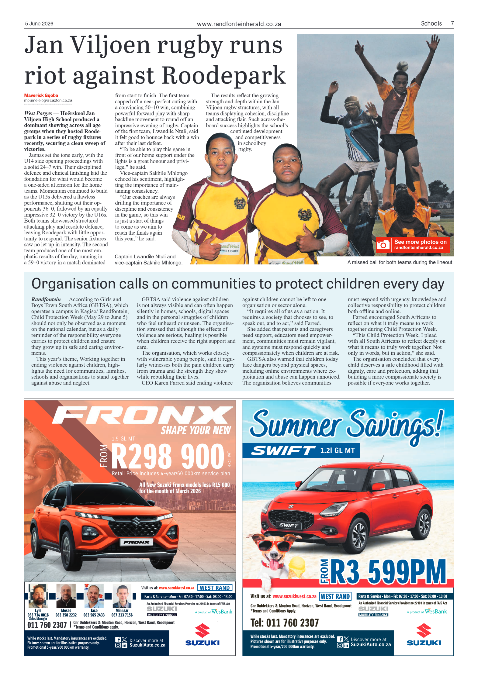 Randfontein Herald 5 June 2026 page 7