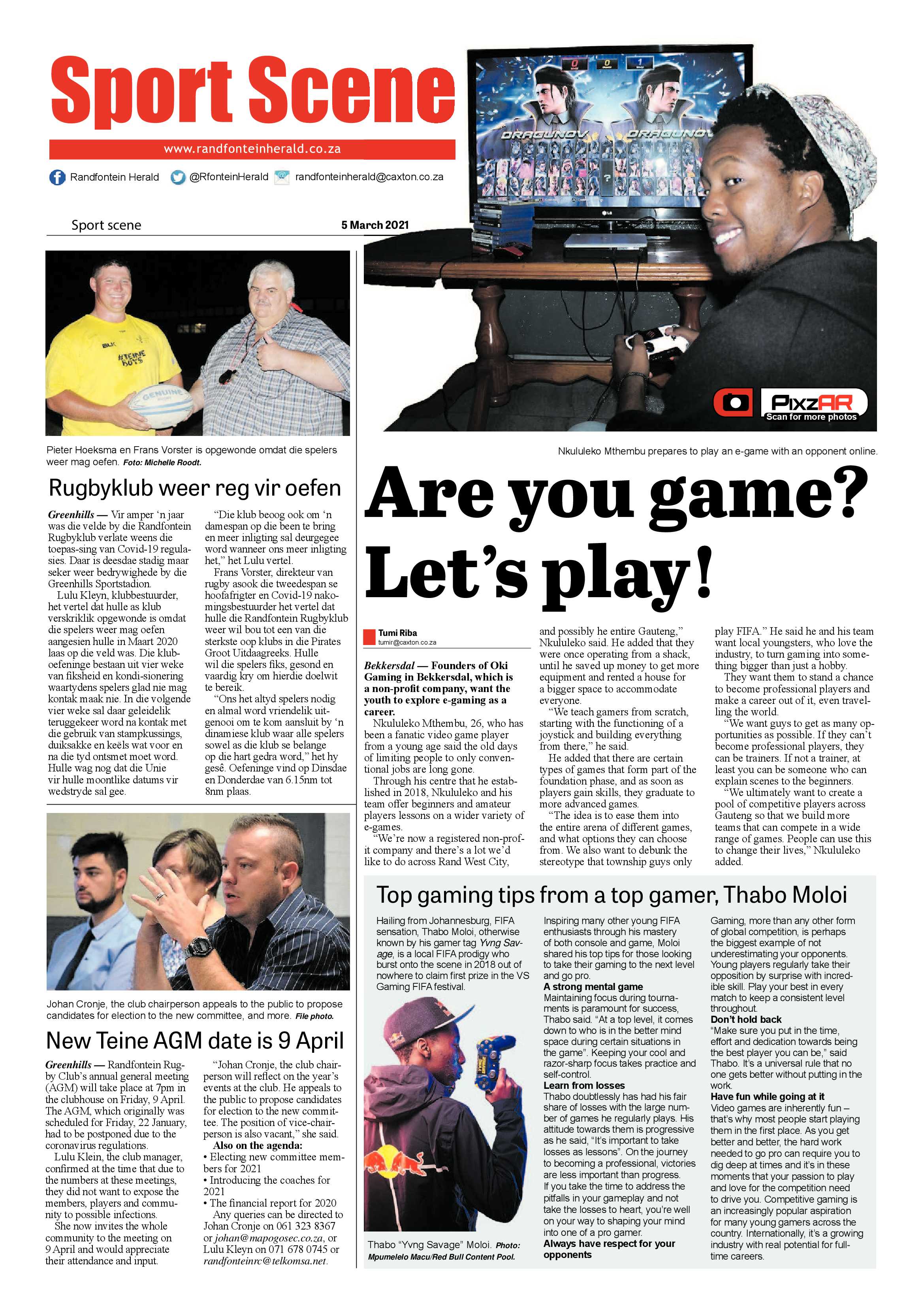 Randfontein Herald 5 March 2021 page 12